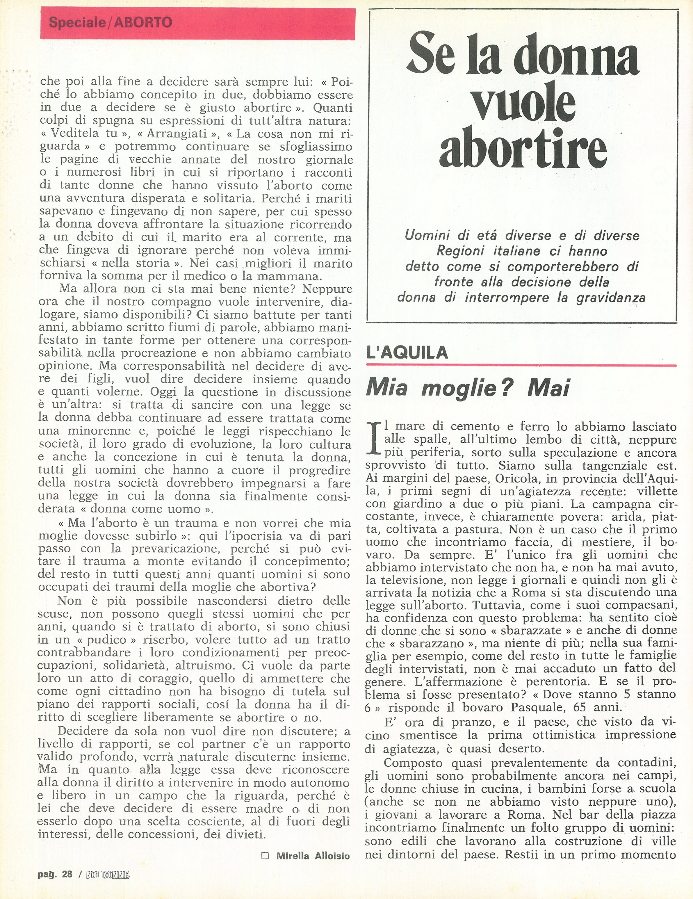 Foto: Gli uomini partlano dell'aborto