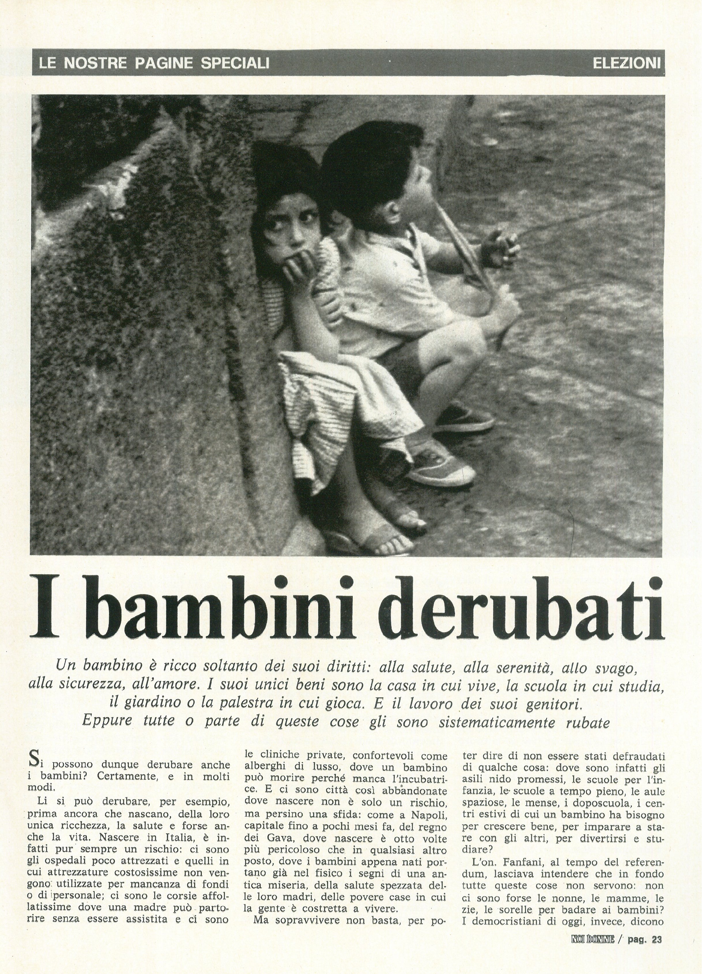 Foto: Il bambino derubato