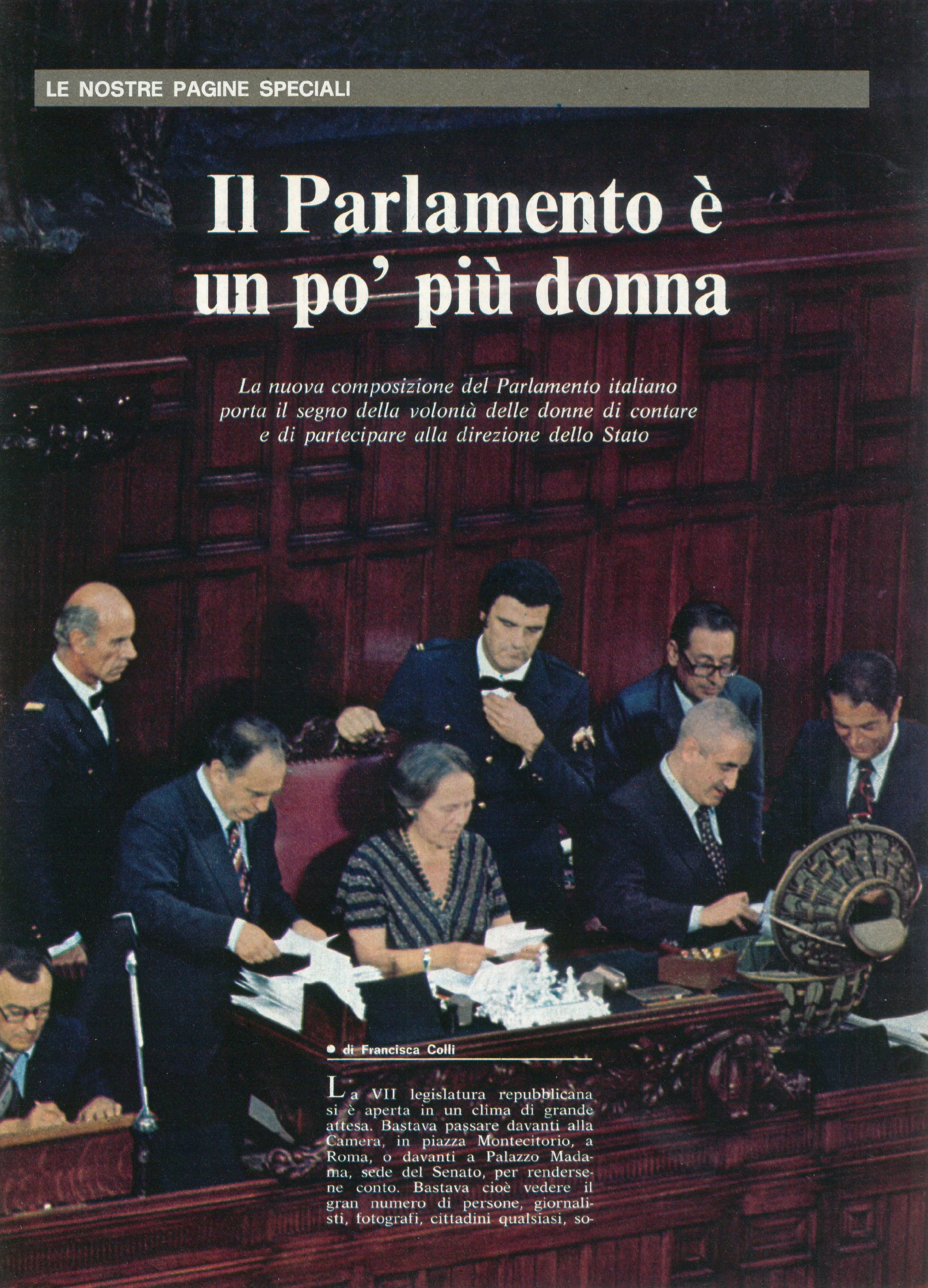 Foto: Il parlamento è un pò più donna