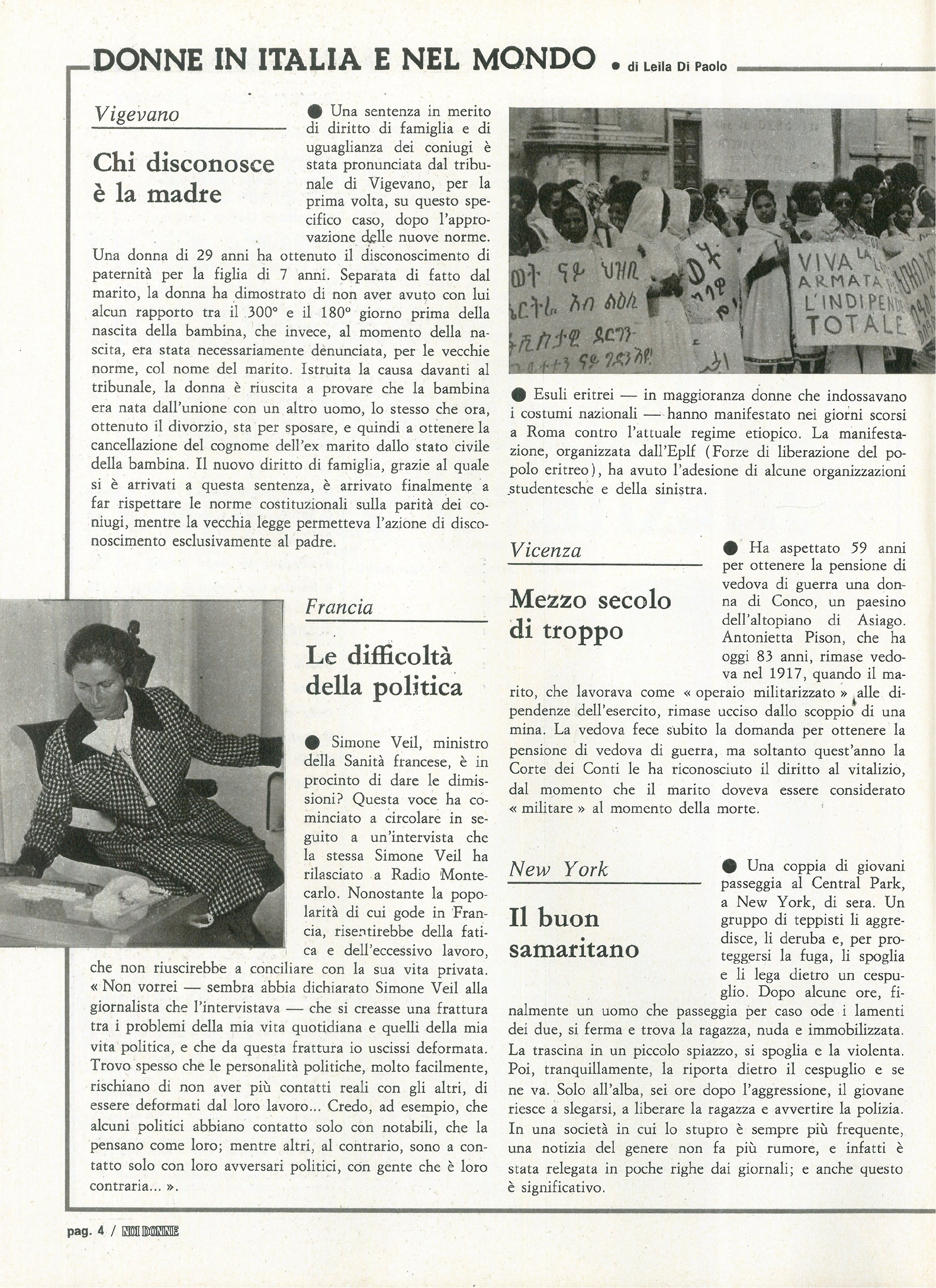 Foto: Le giovani femministe '76