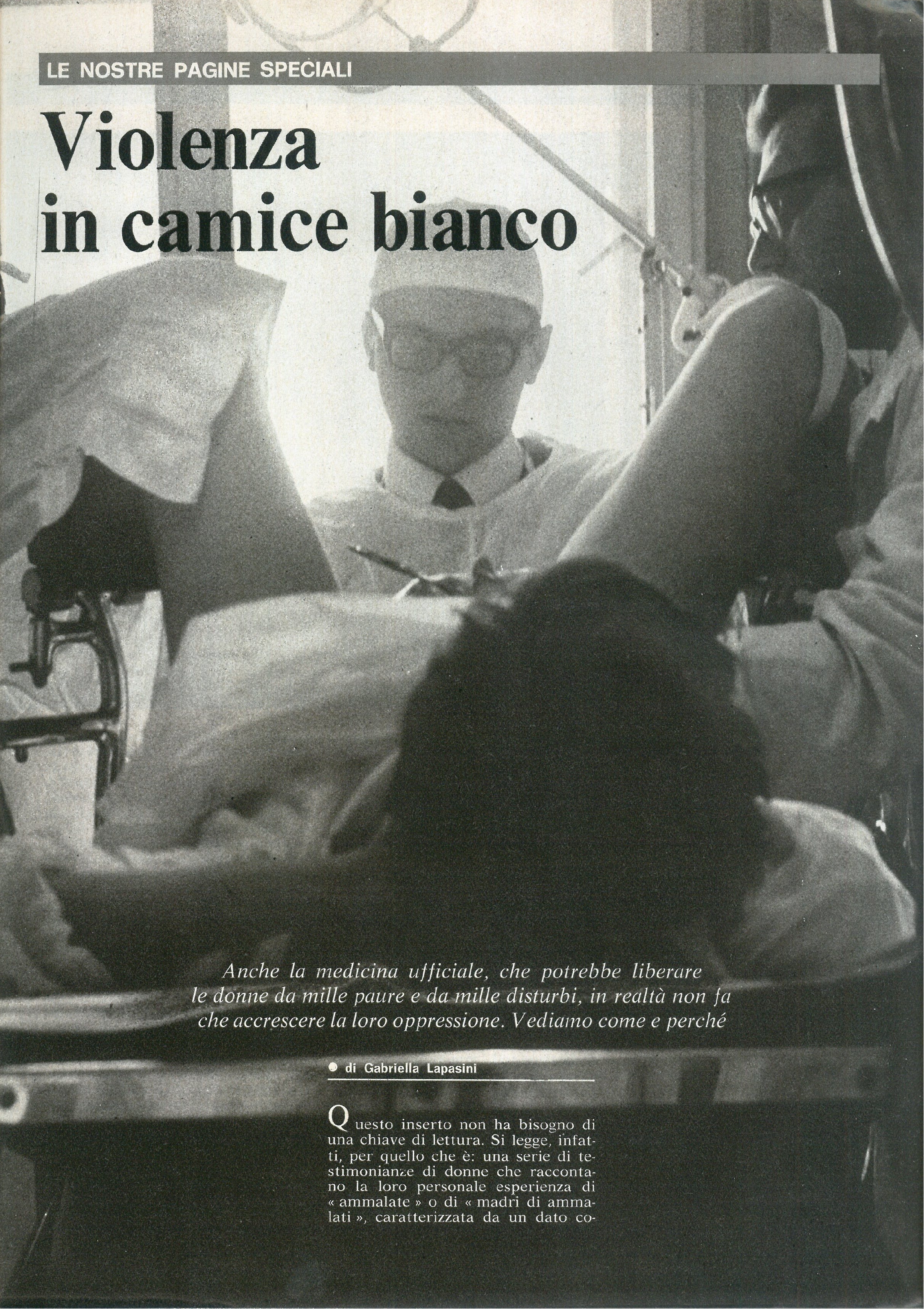 Foto: Violenza in camice bianco