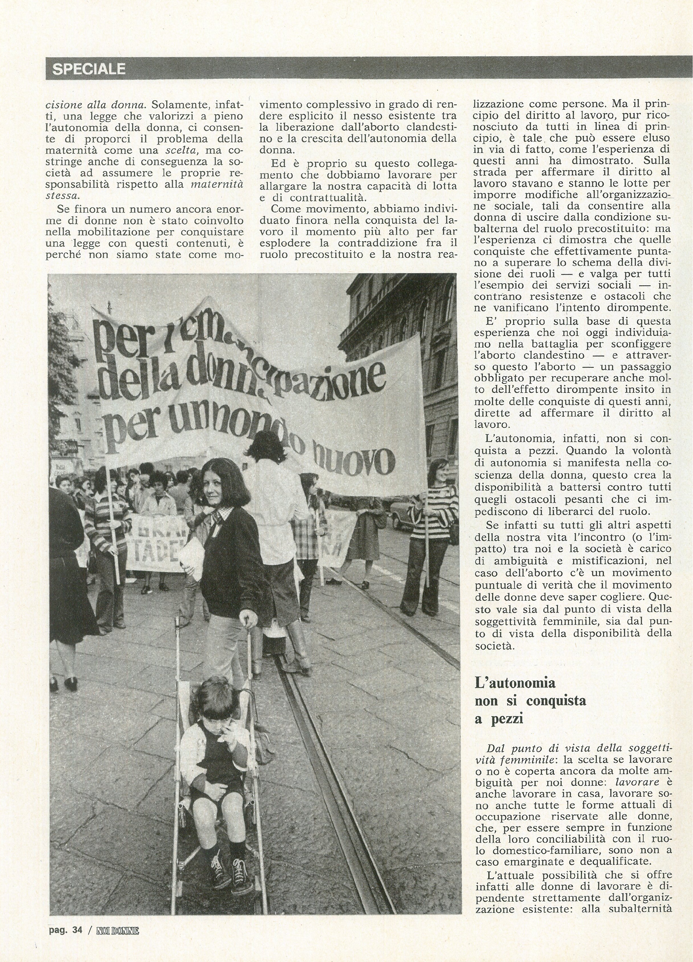 Foto: Aborto. Primo: non arrangiarsi