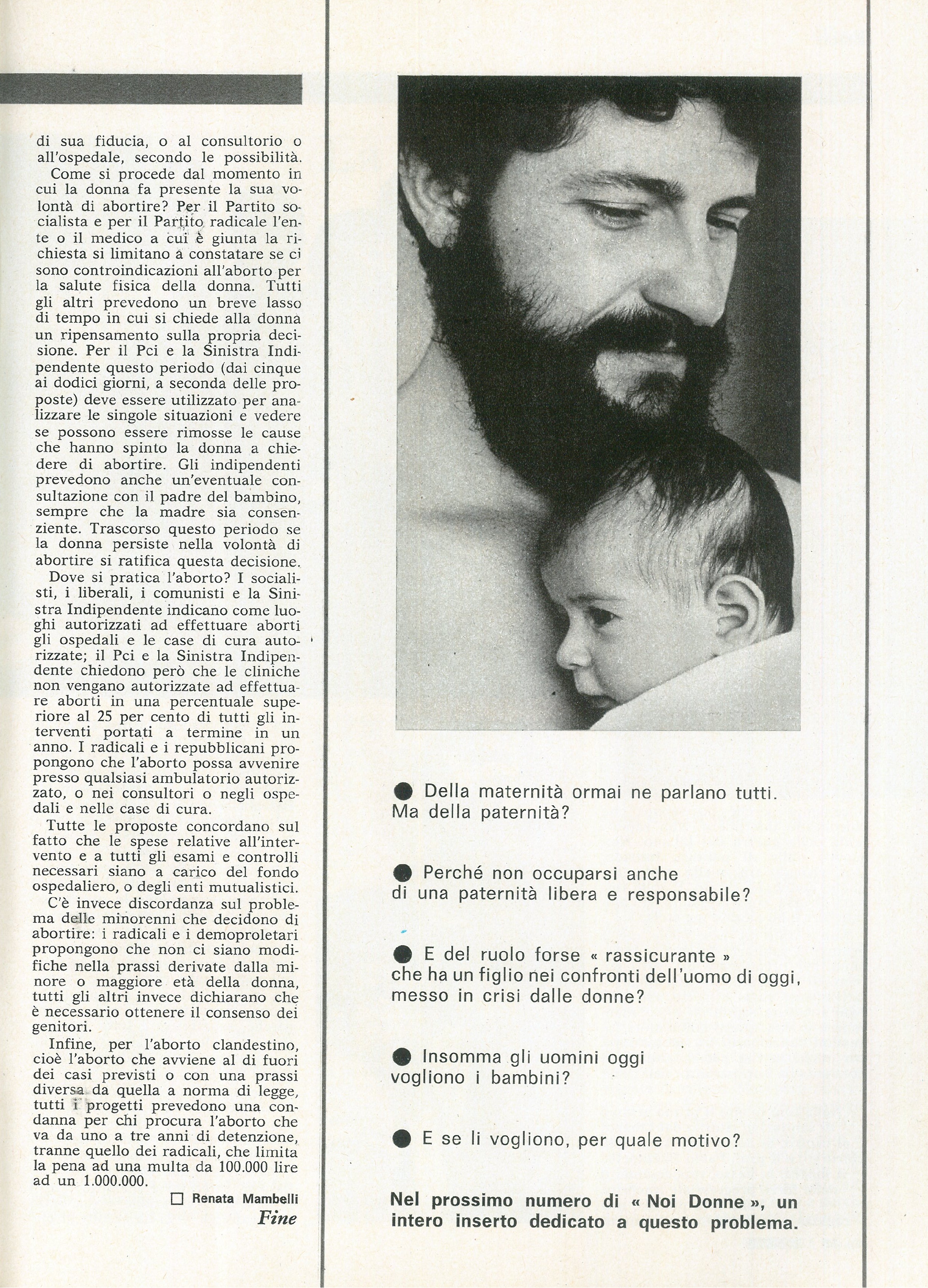 Foto: Aborto. Primo: non arrangiarsi