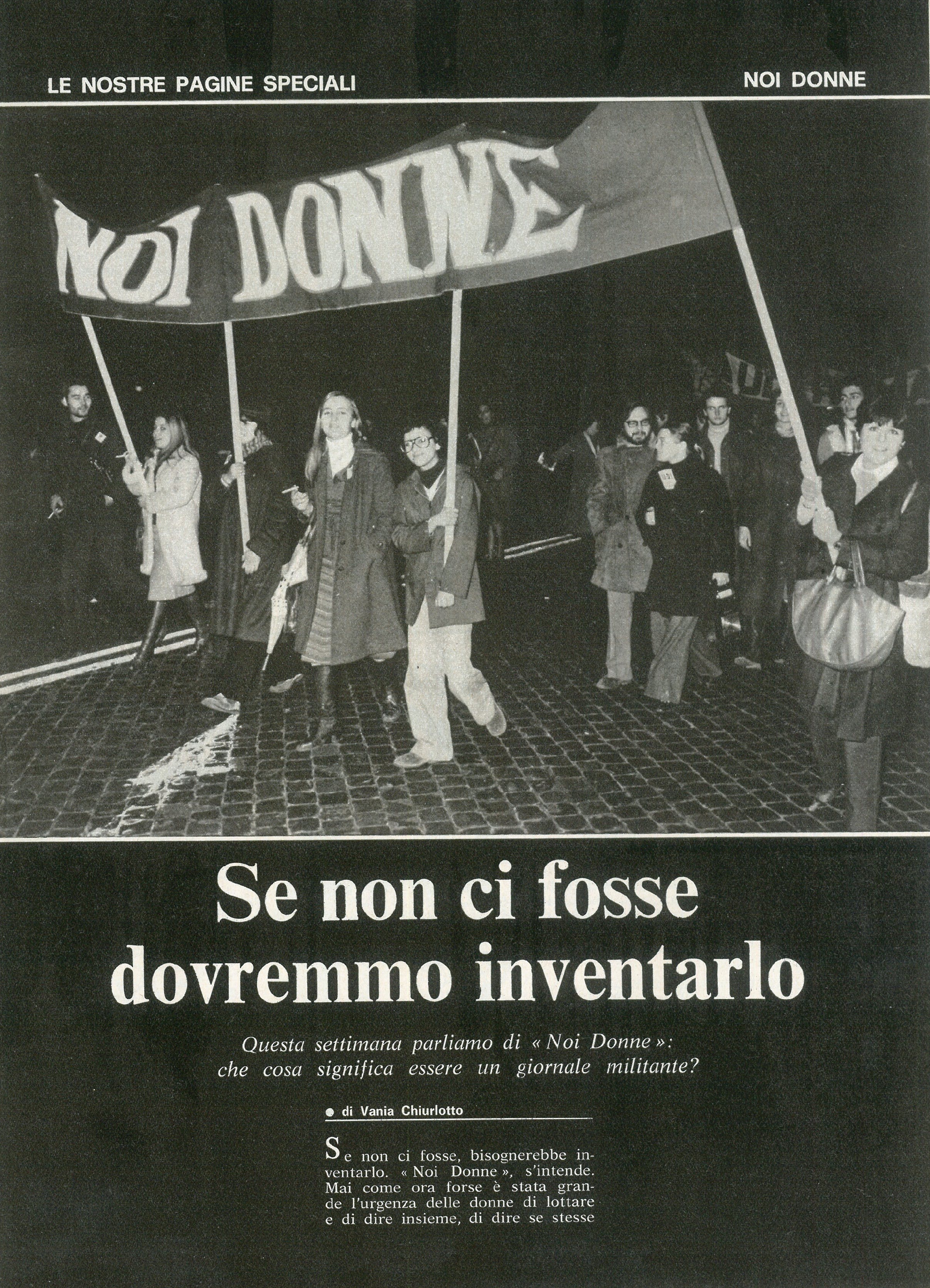 Foto: NOI DONNE come scrivere un giornale per le donne