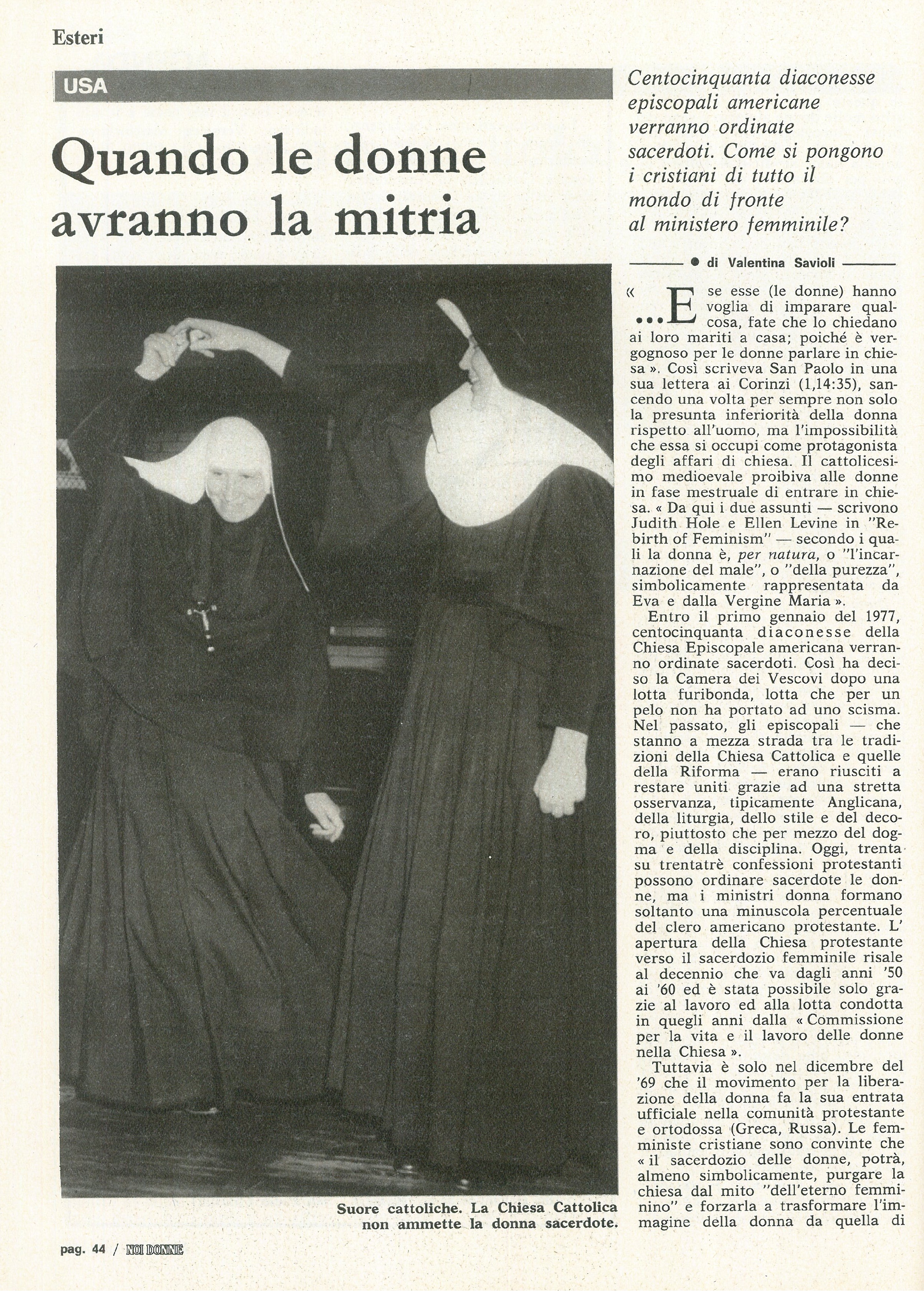 Foto: NOI DONNE come scrivere un giornale per le donne