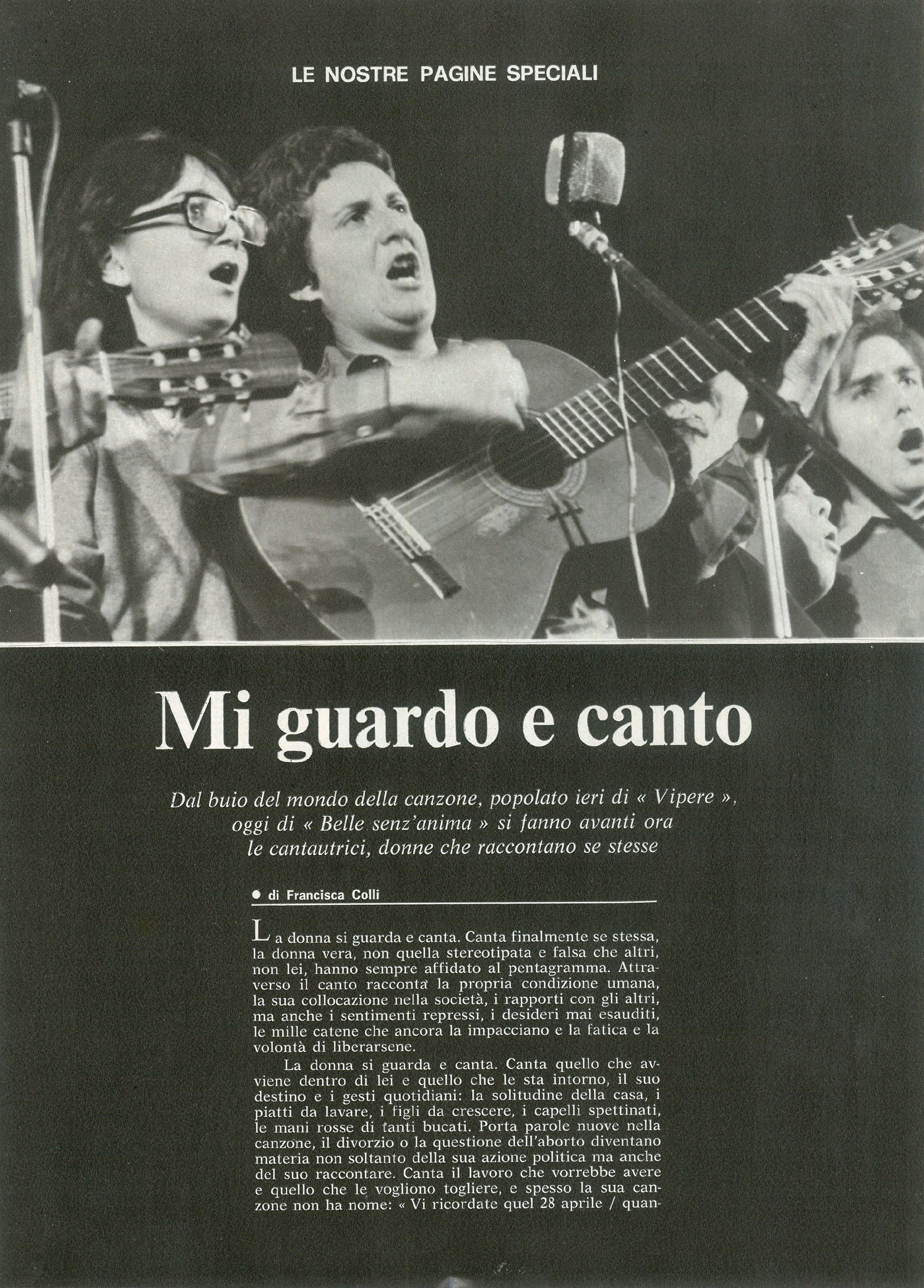 Foto: Mi guardo e canto