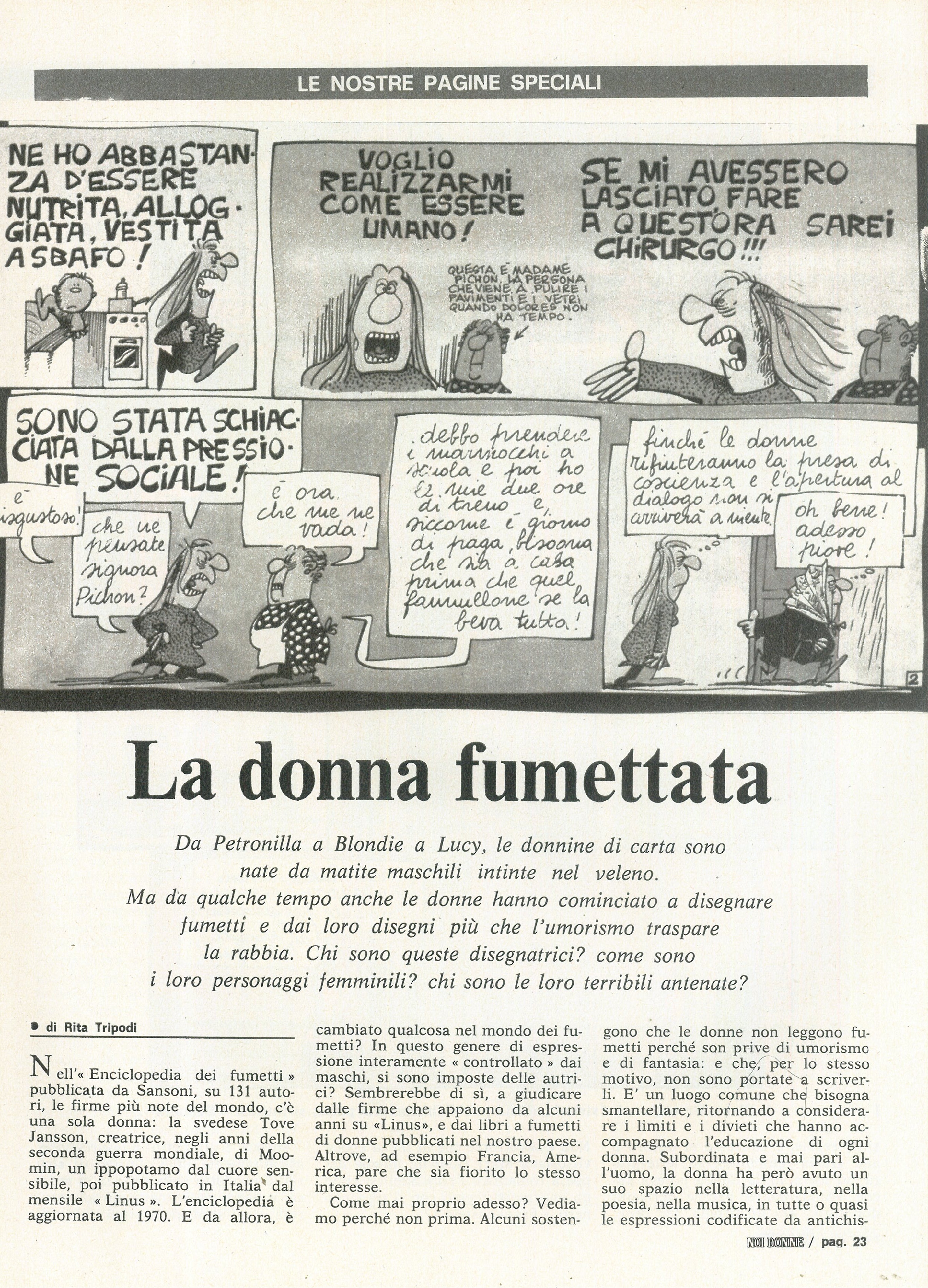 Foto: La donna fumettata