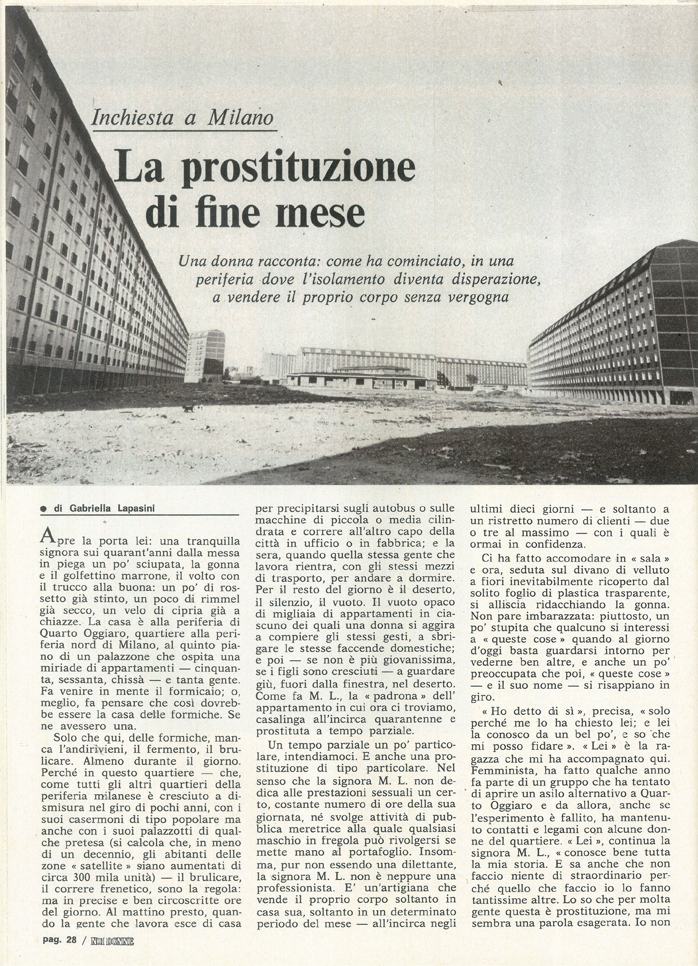 Foto: Il triangolo della prostituzione