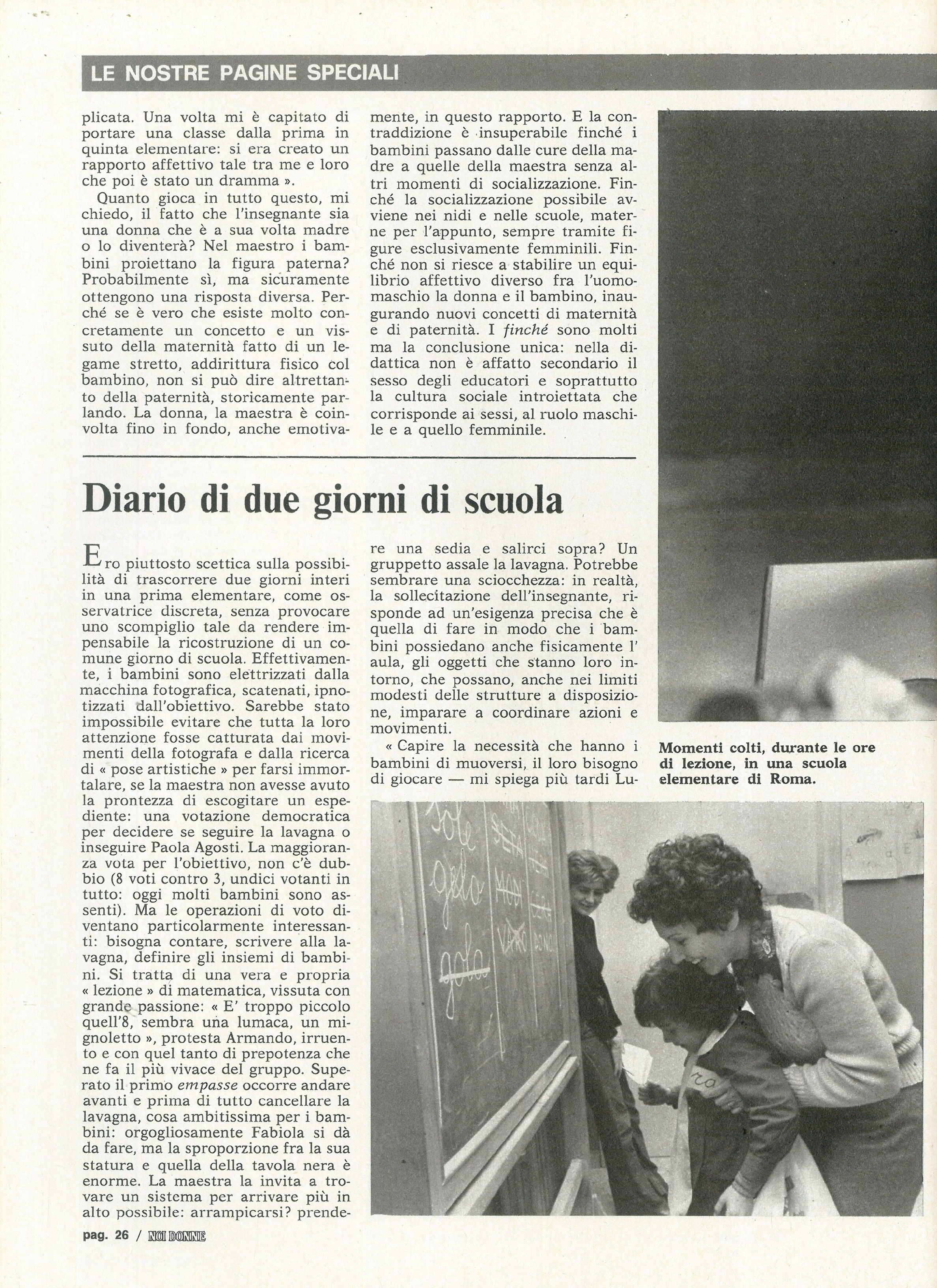 Foto: ritratto di maestra