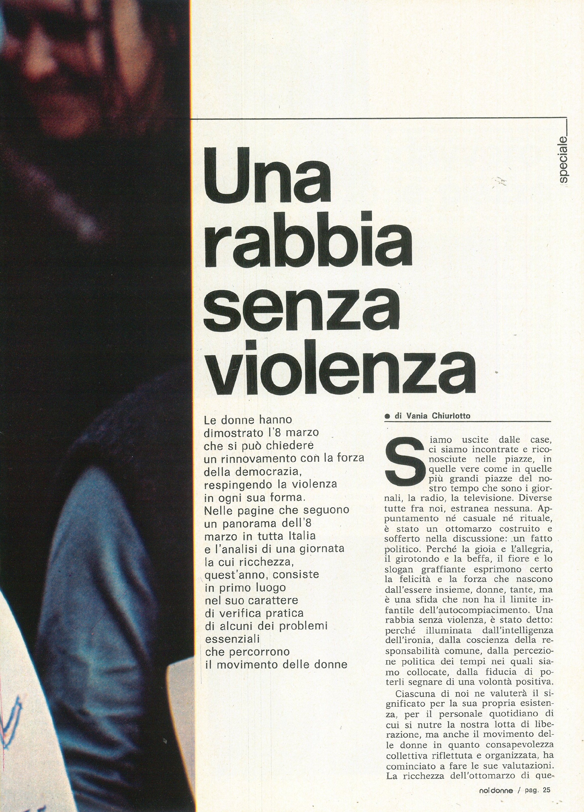 Foto: Una rabbia senza violenza