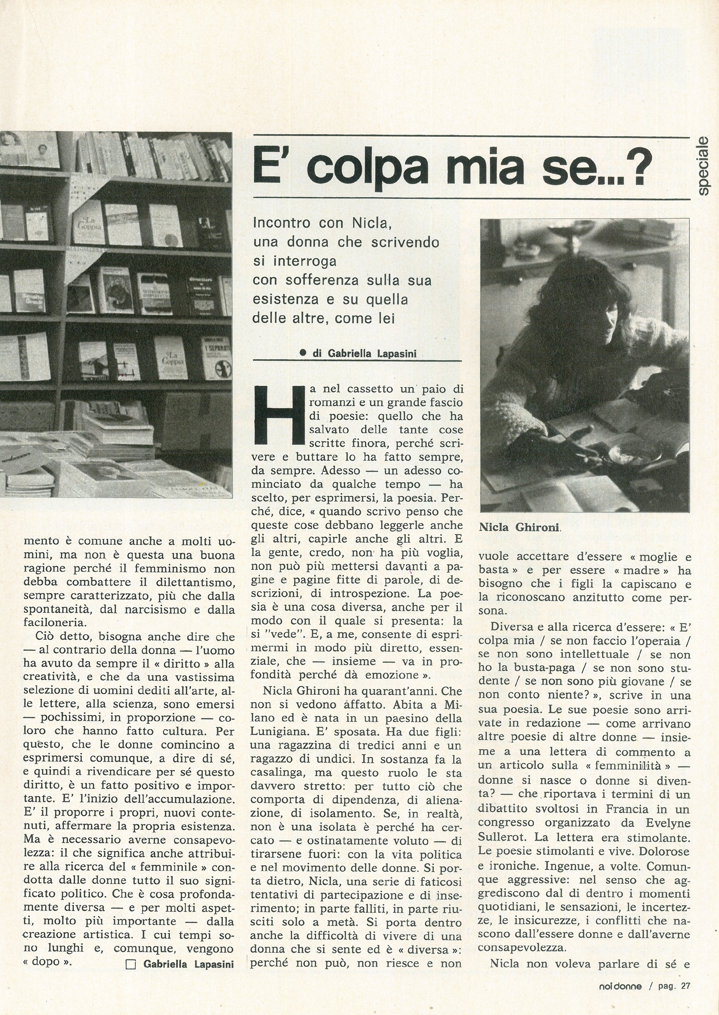 Foto: Inchiesta sulla creatività femminile: la scrittura