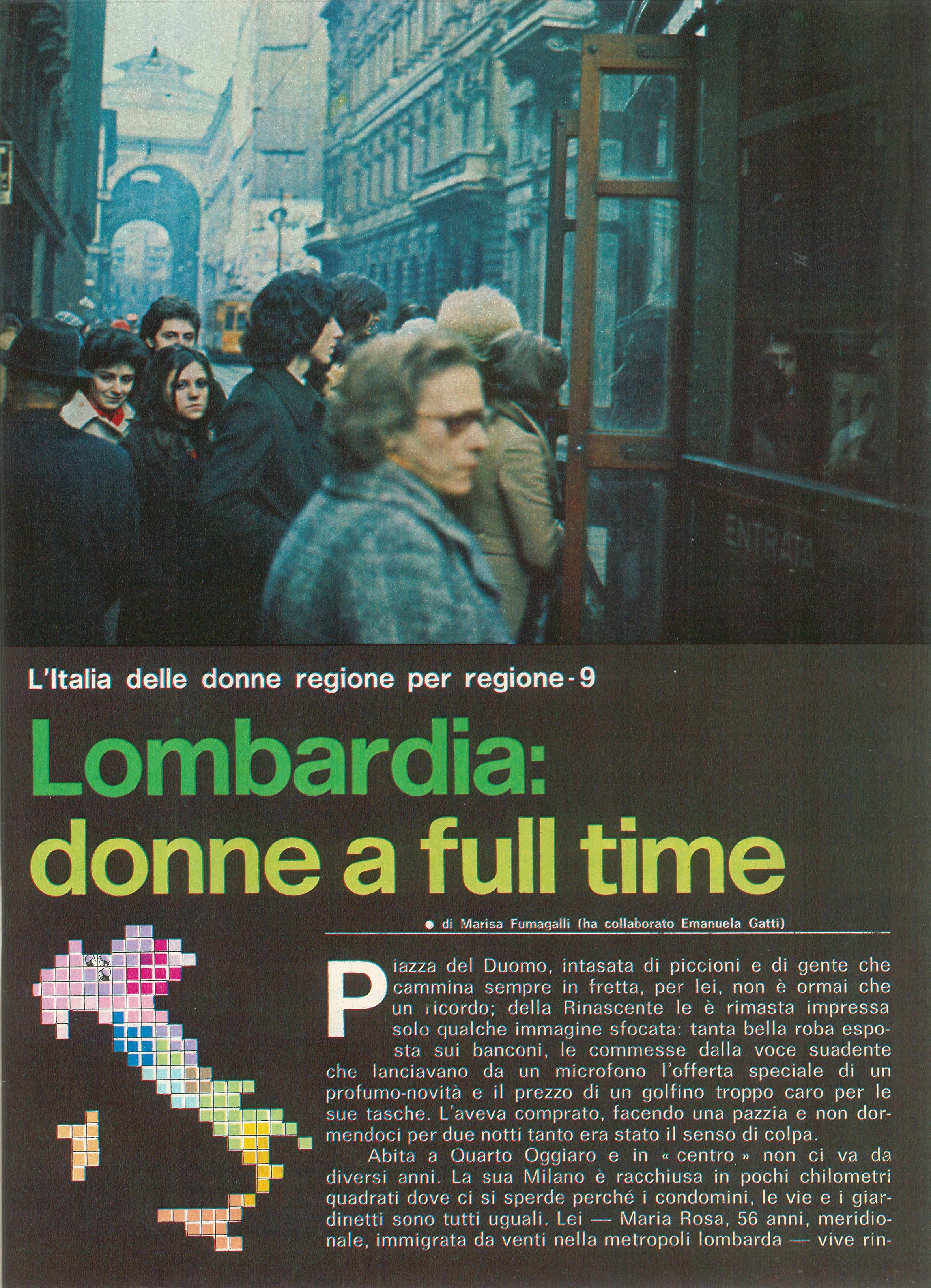 Foto: Lombardia:donne full time
