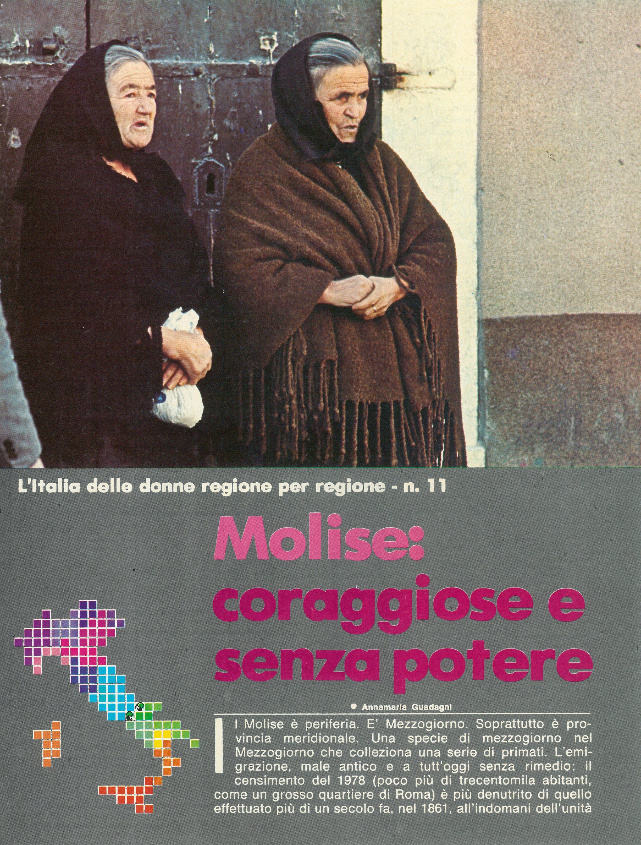 Foto: Molise: coraggiose e senza potere