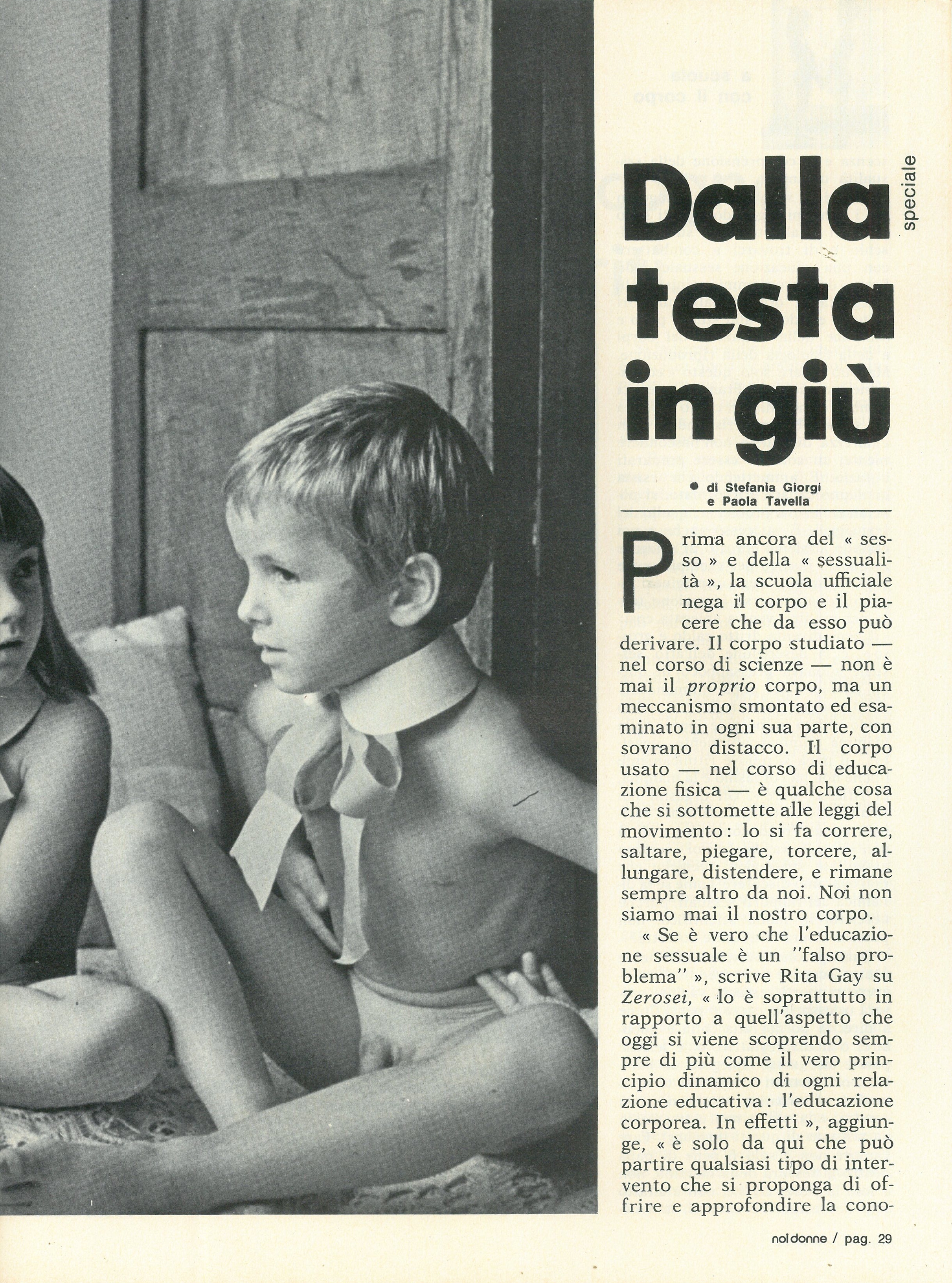 Foto: A scuola con il corpo ...