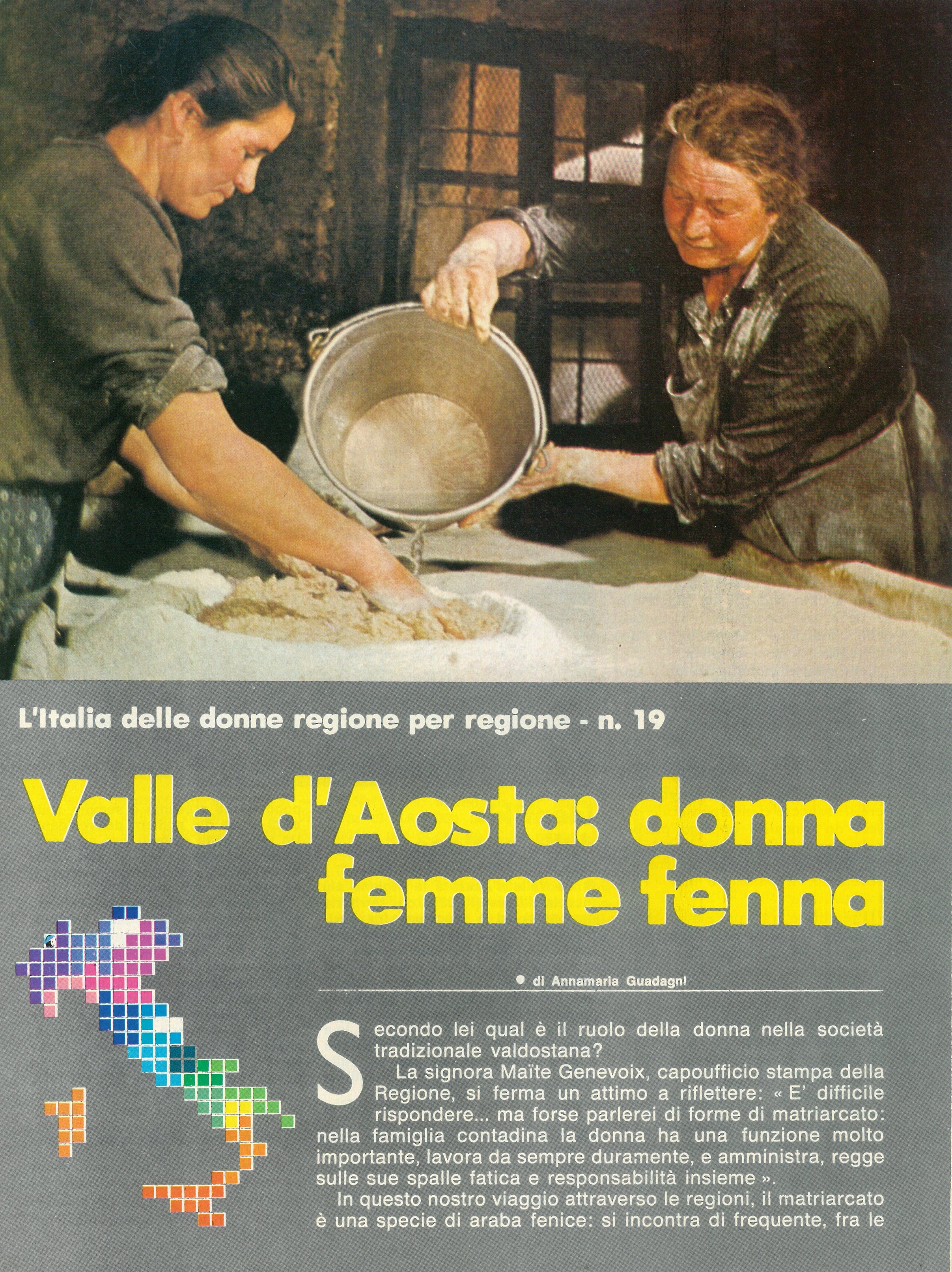 Foto: Valle d'aosta: donna femme fenna