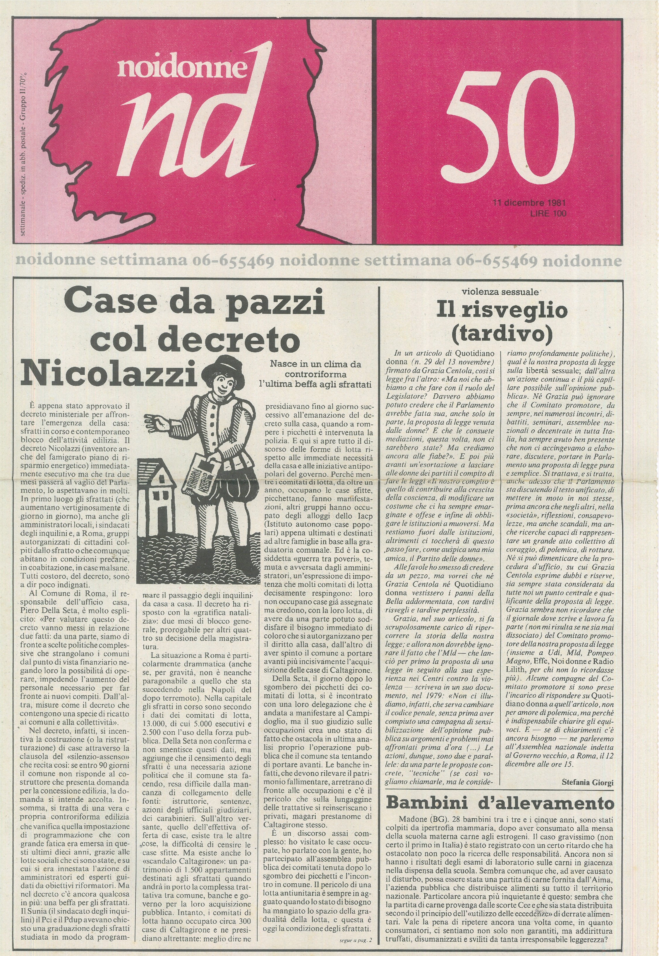 Foto: Case da pazzi con il decreto Nicolazzi