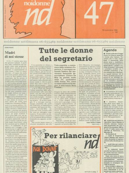 Noi Donne del 19-11-1982