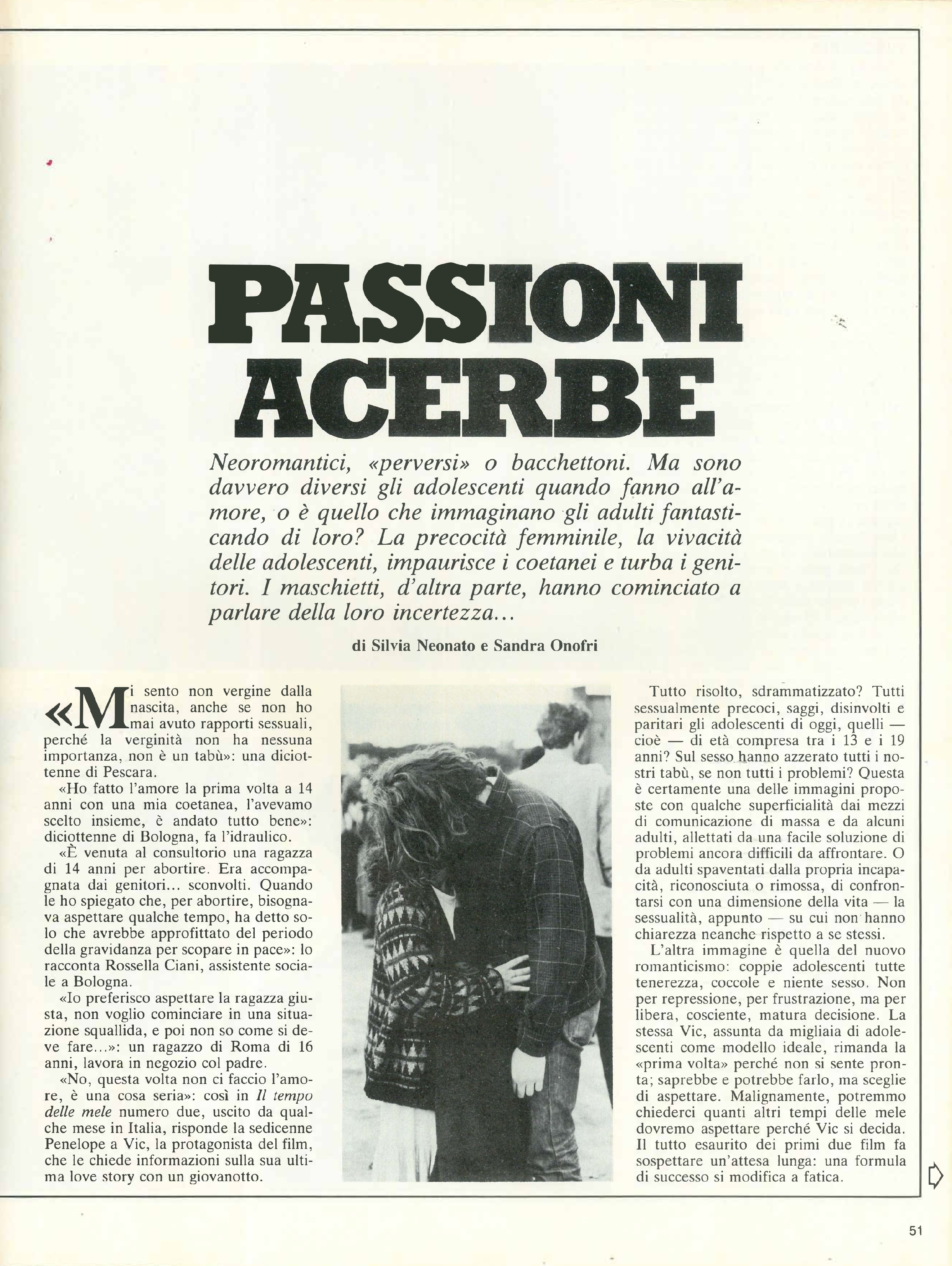 Foto: Passioni acerbe