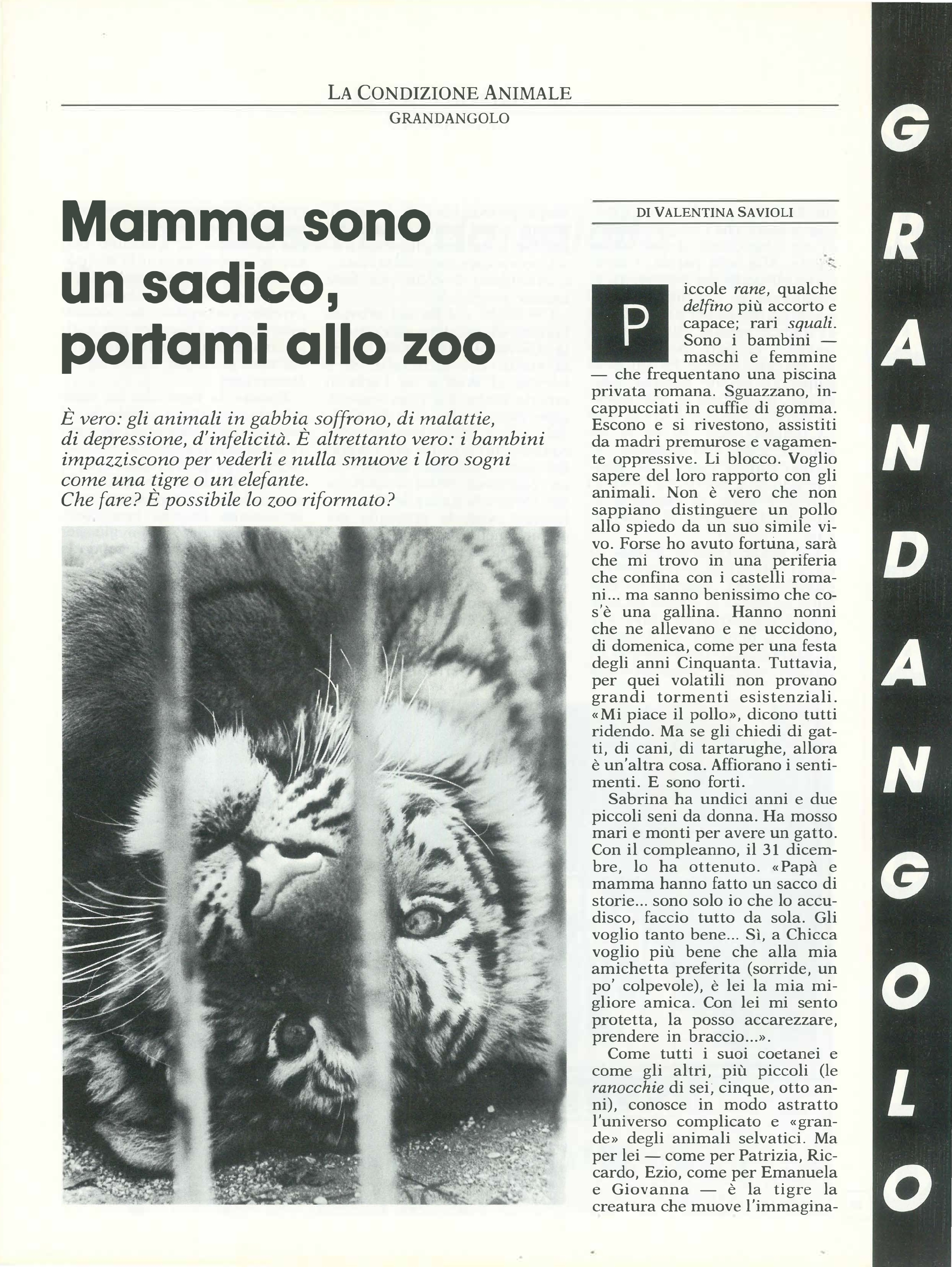 Foto: (nr 7-8) Gli animali nostri prigionieri