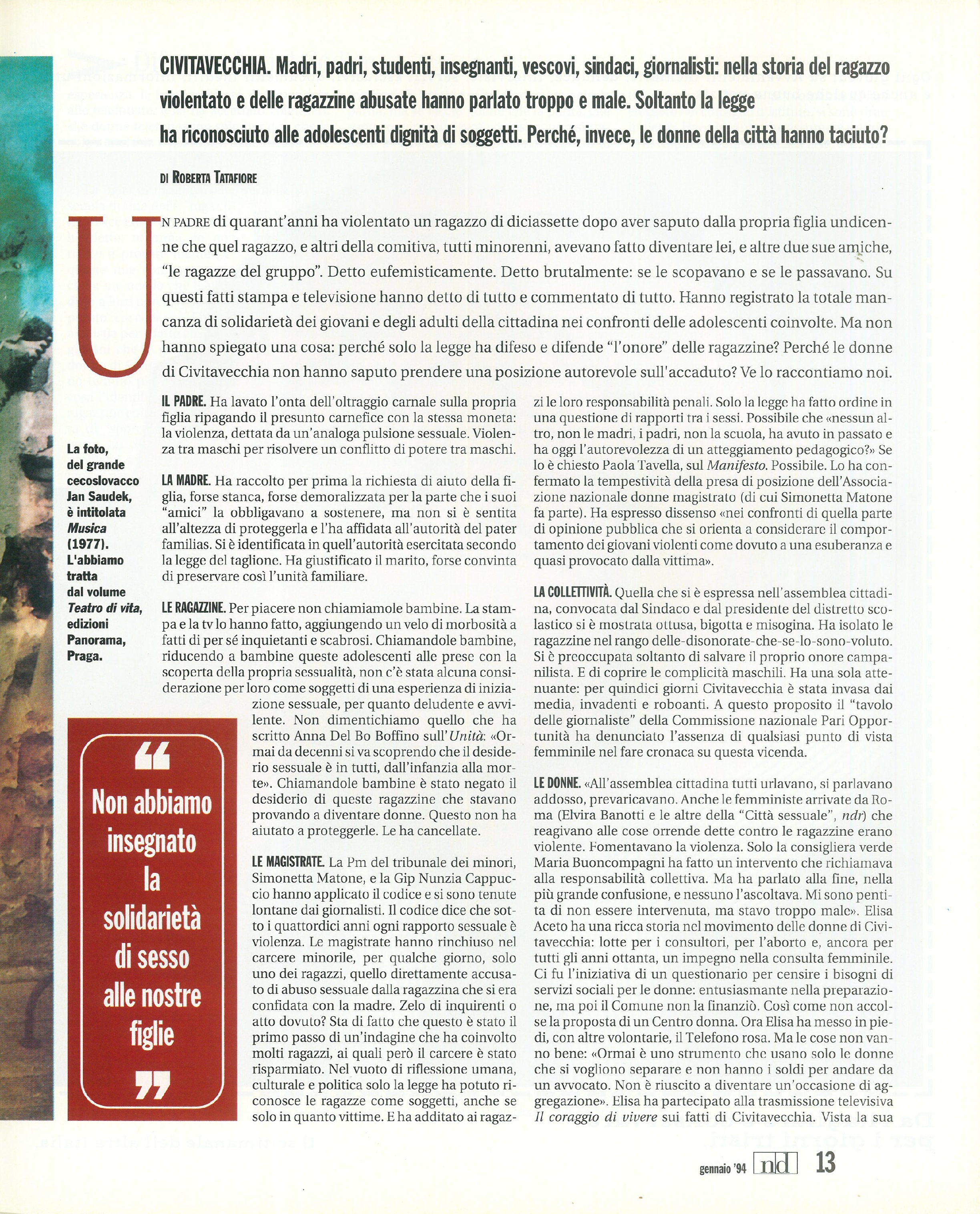 Foto: O la borsa o la vita