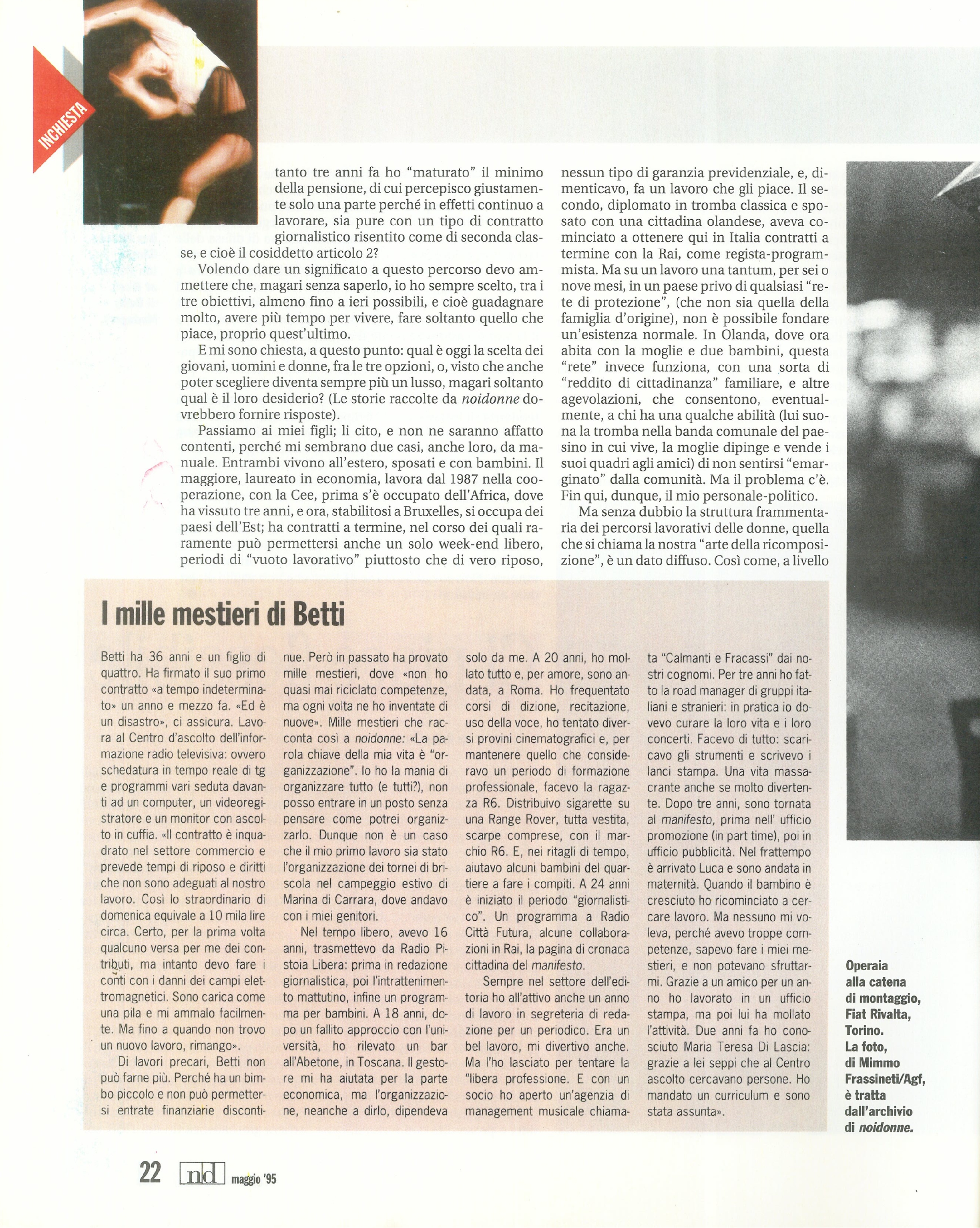 Foto: Lavoro: sostantivo femminile plurale