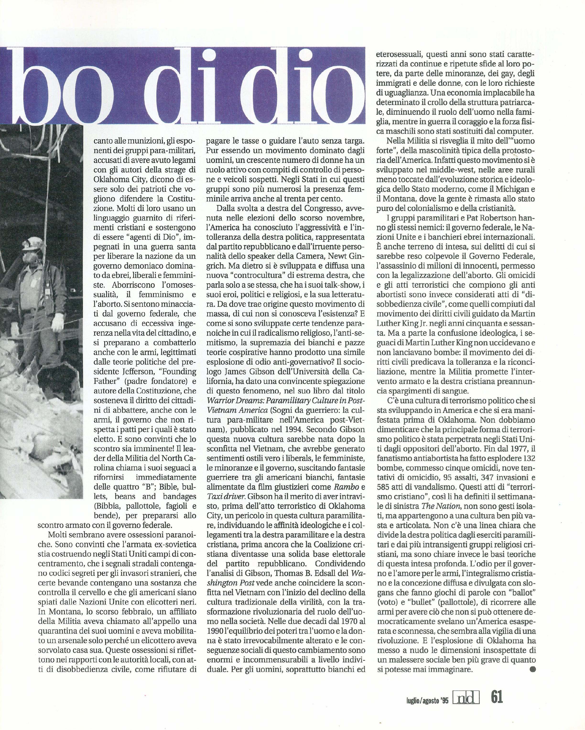 Foto: (nr 7-8) Parliamo di uomini