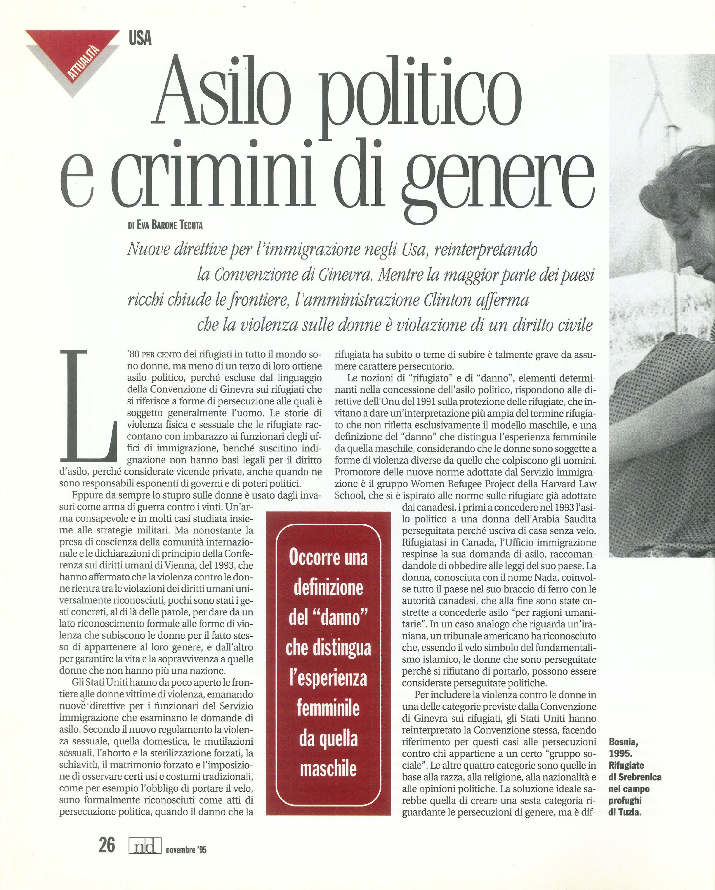 Foto: Patriarcato addio