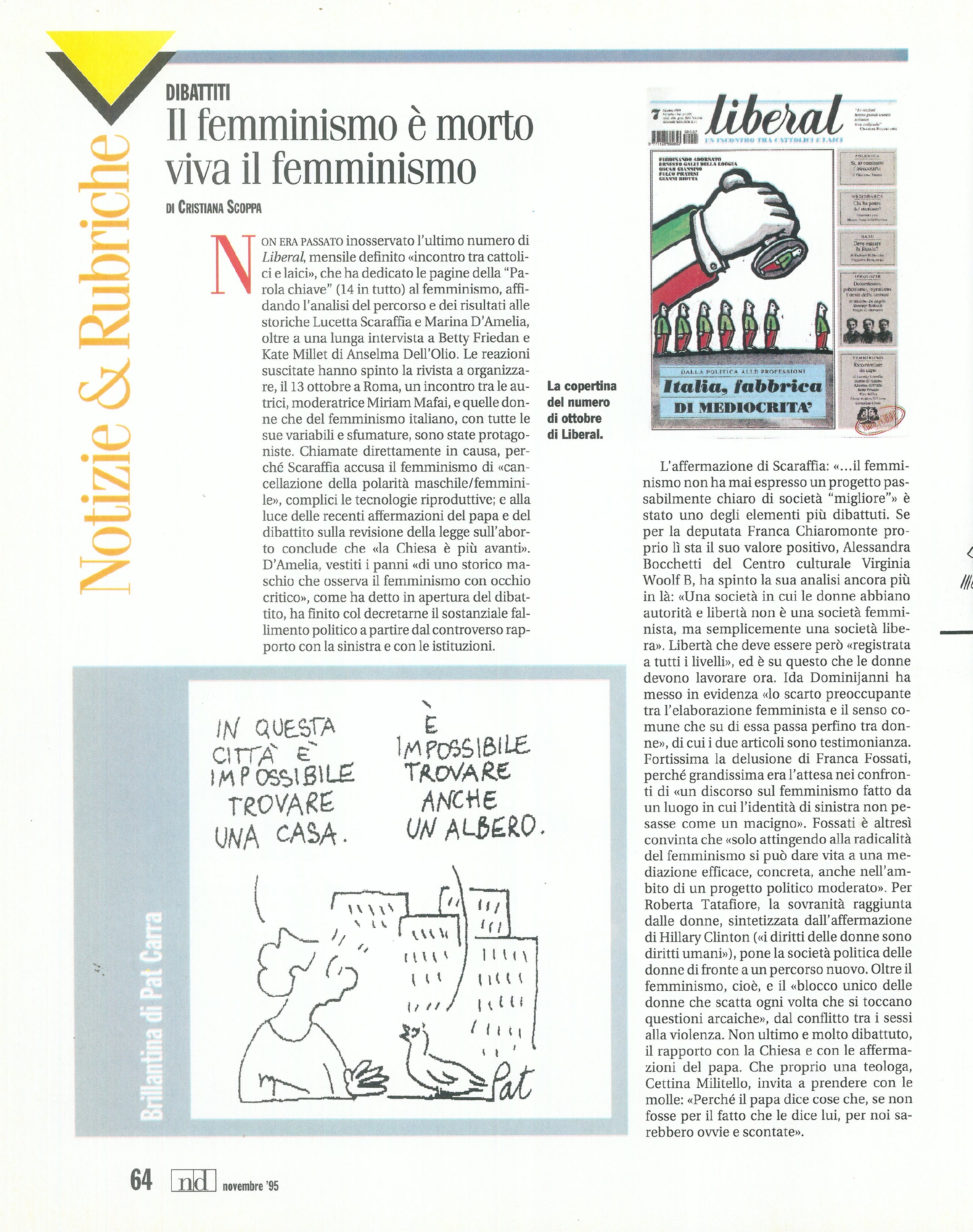 Foto: Patriarcato addio
