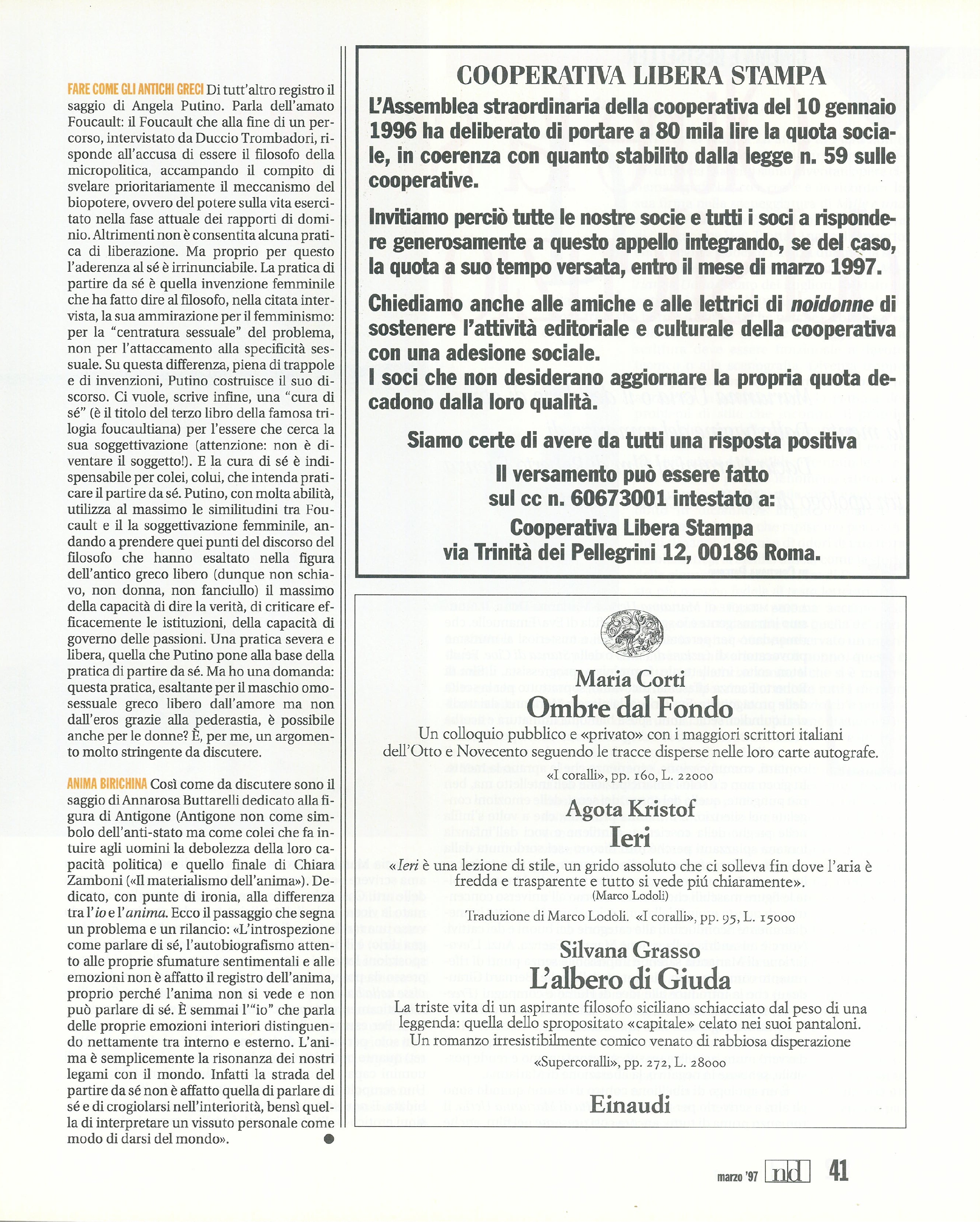 Foto: Un partito di doonne e di uomini