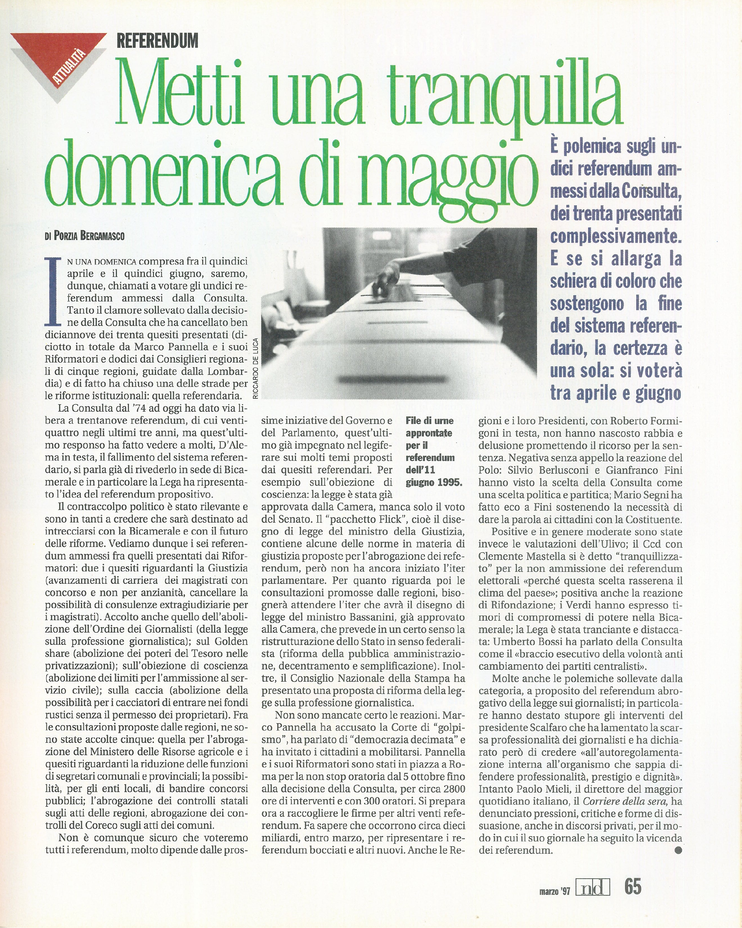 Foto: Un partito di doonne e di uomini