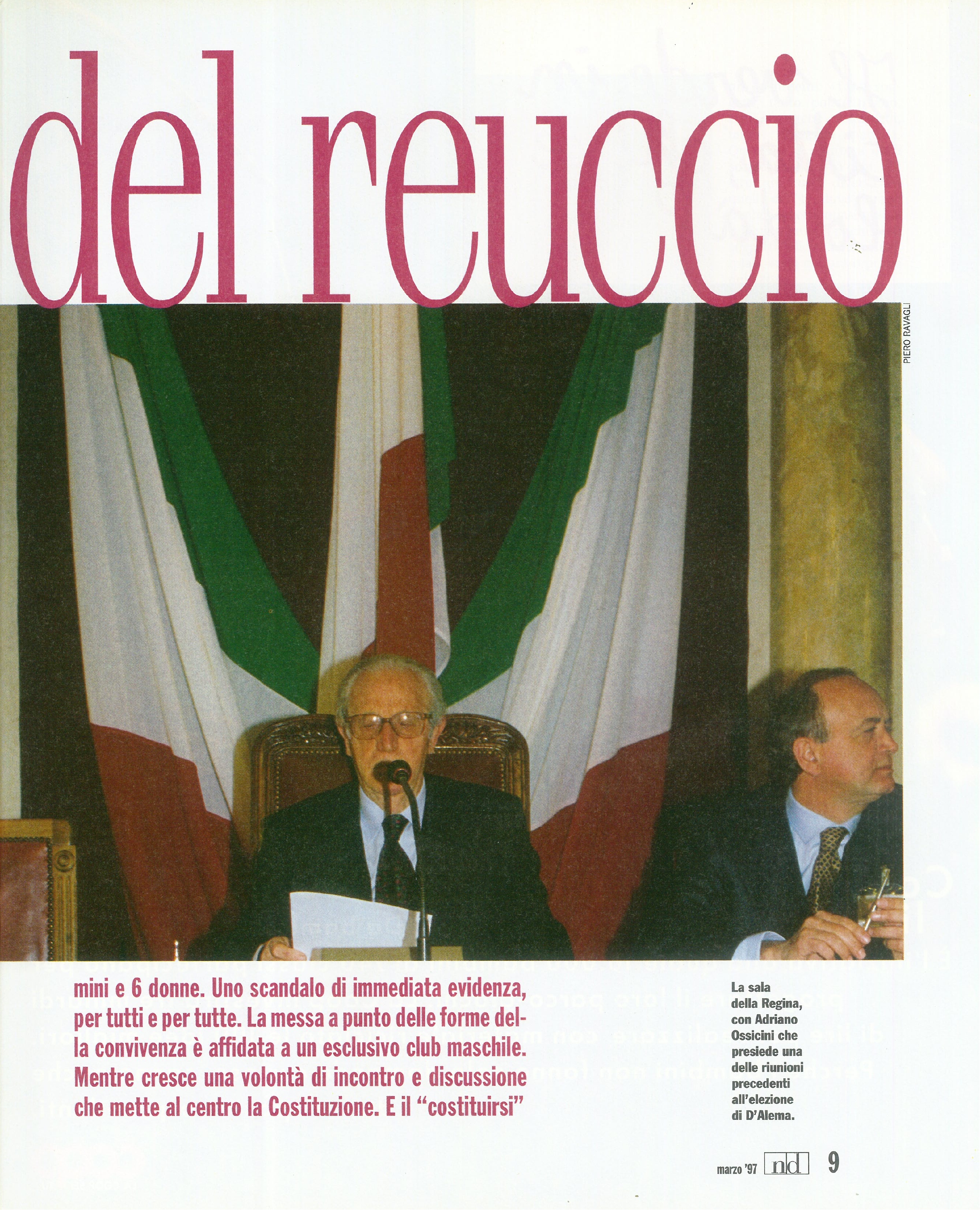 Foto: Un partito di doonne e di uomini