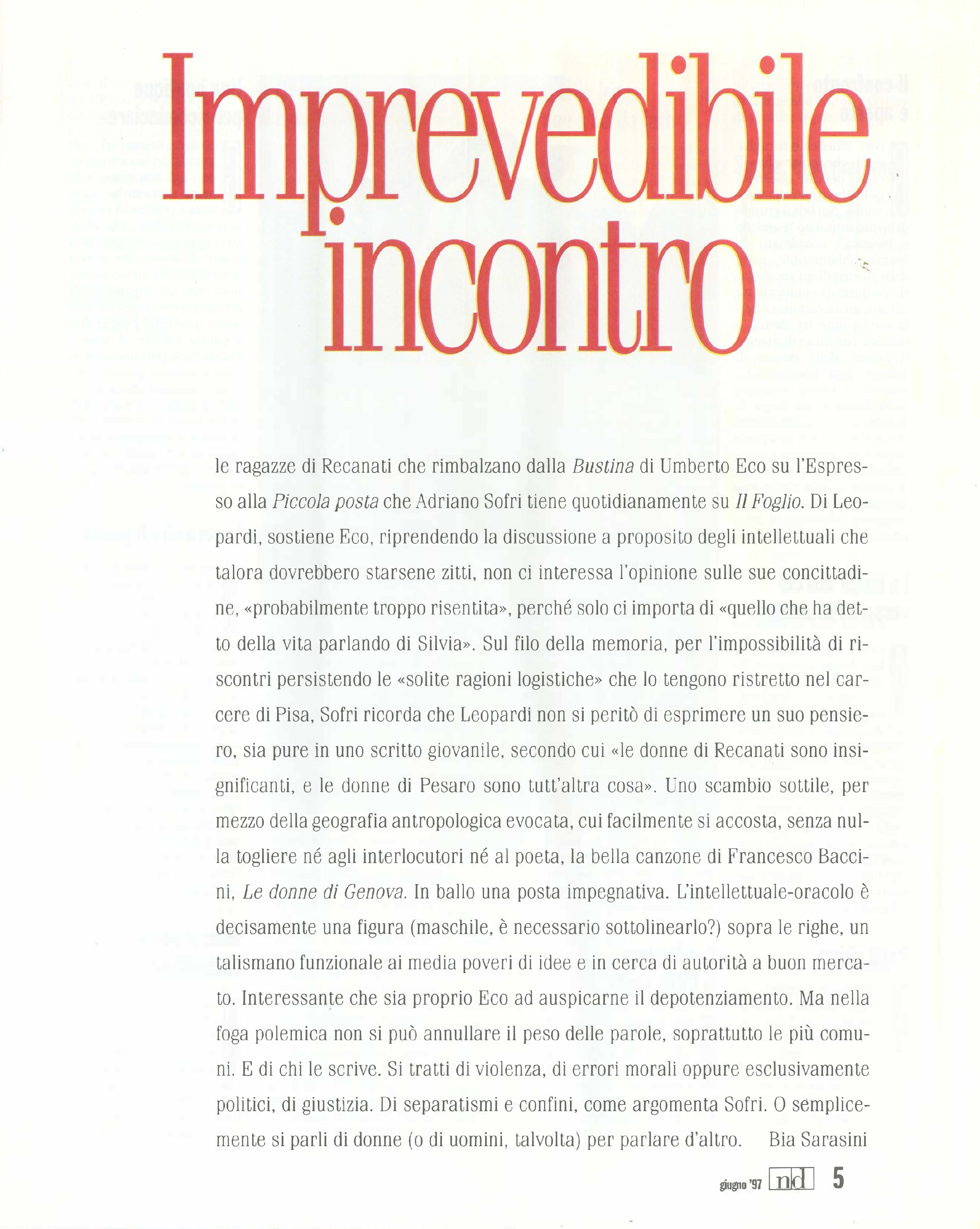 Foto: Ricomincio da Blair