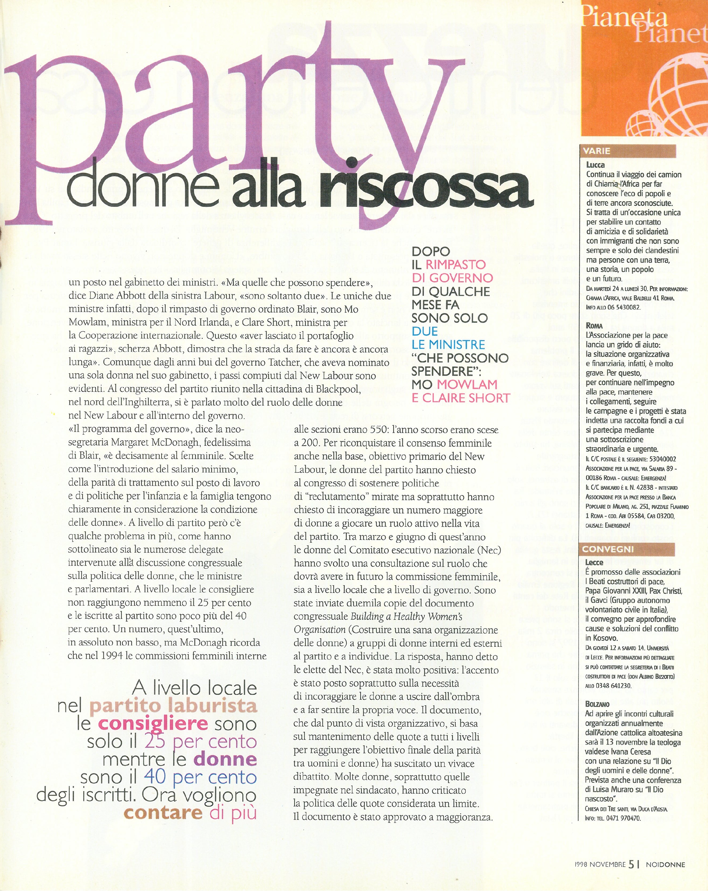 Foto: Sei donne al governo