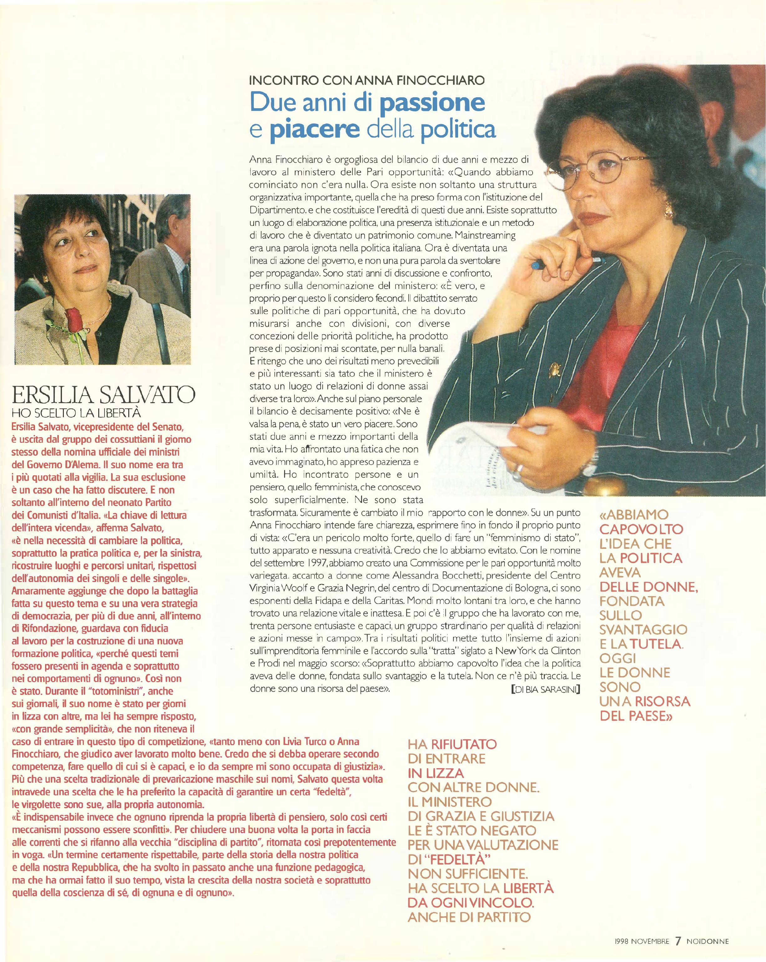 Foto: Sei donne al governo