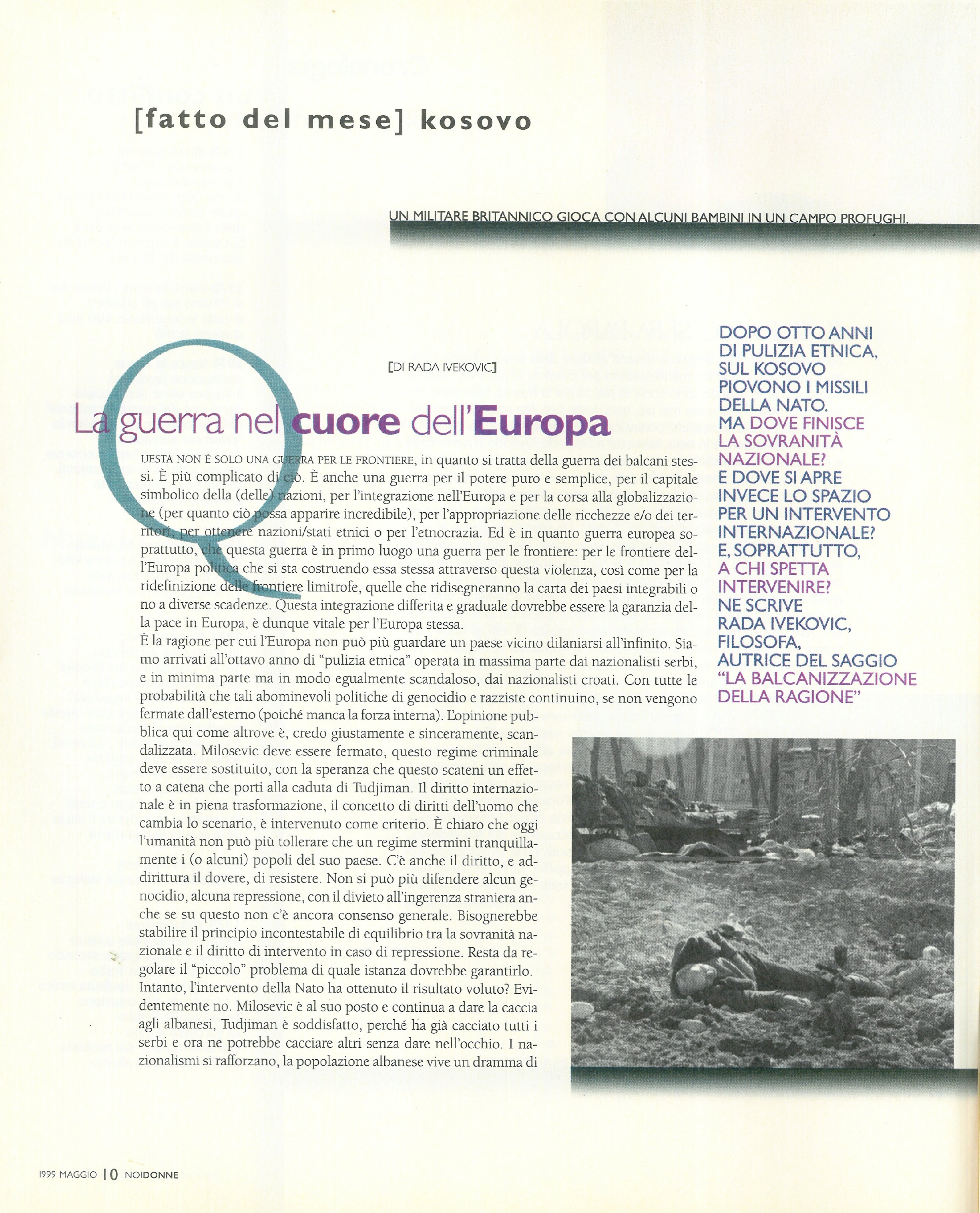 Foto: Guerra pace