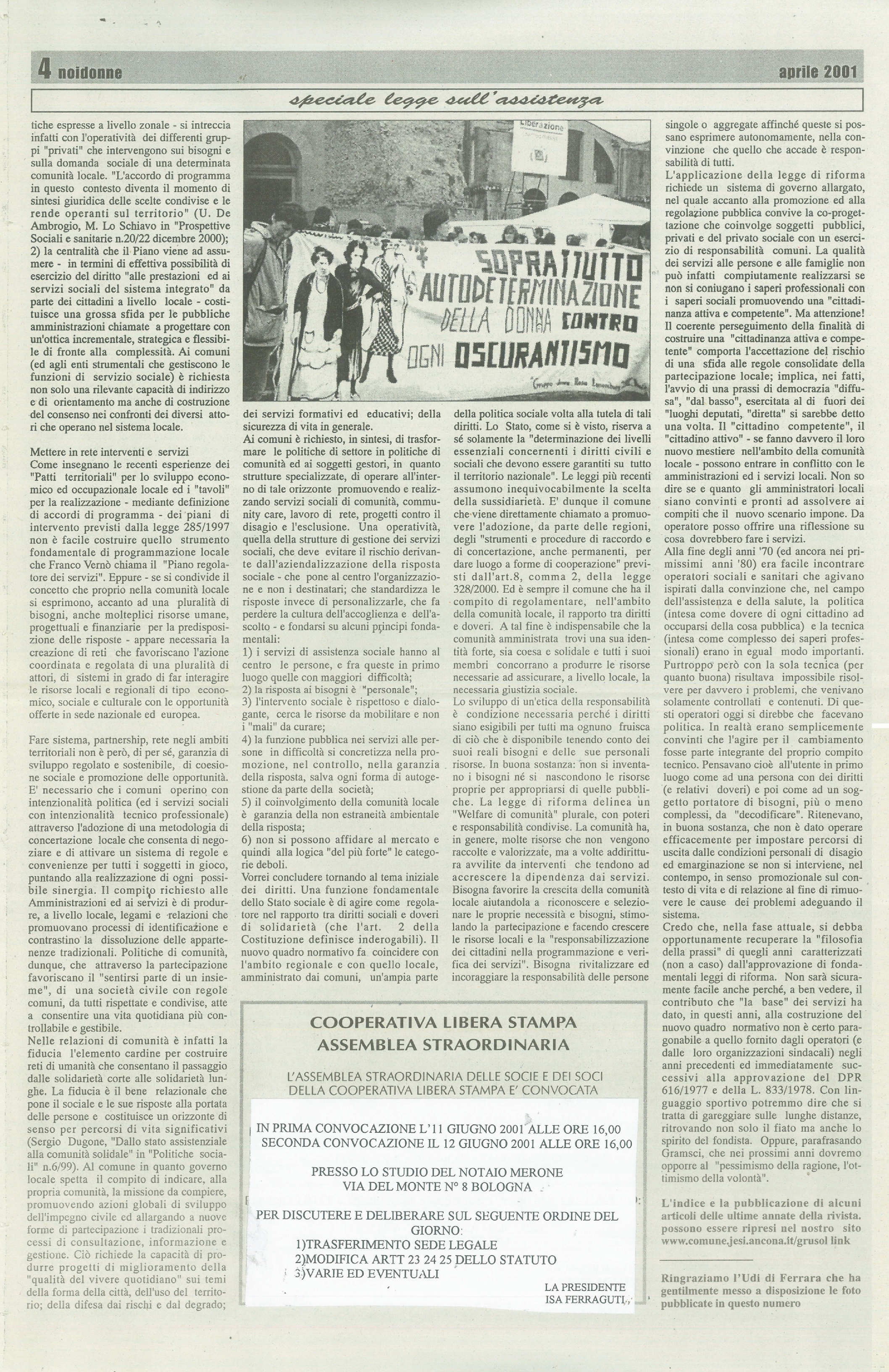 Foto: La legge sull'assistenza