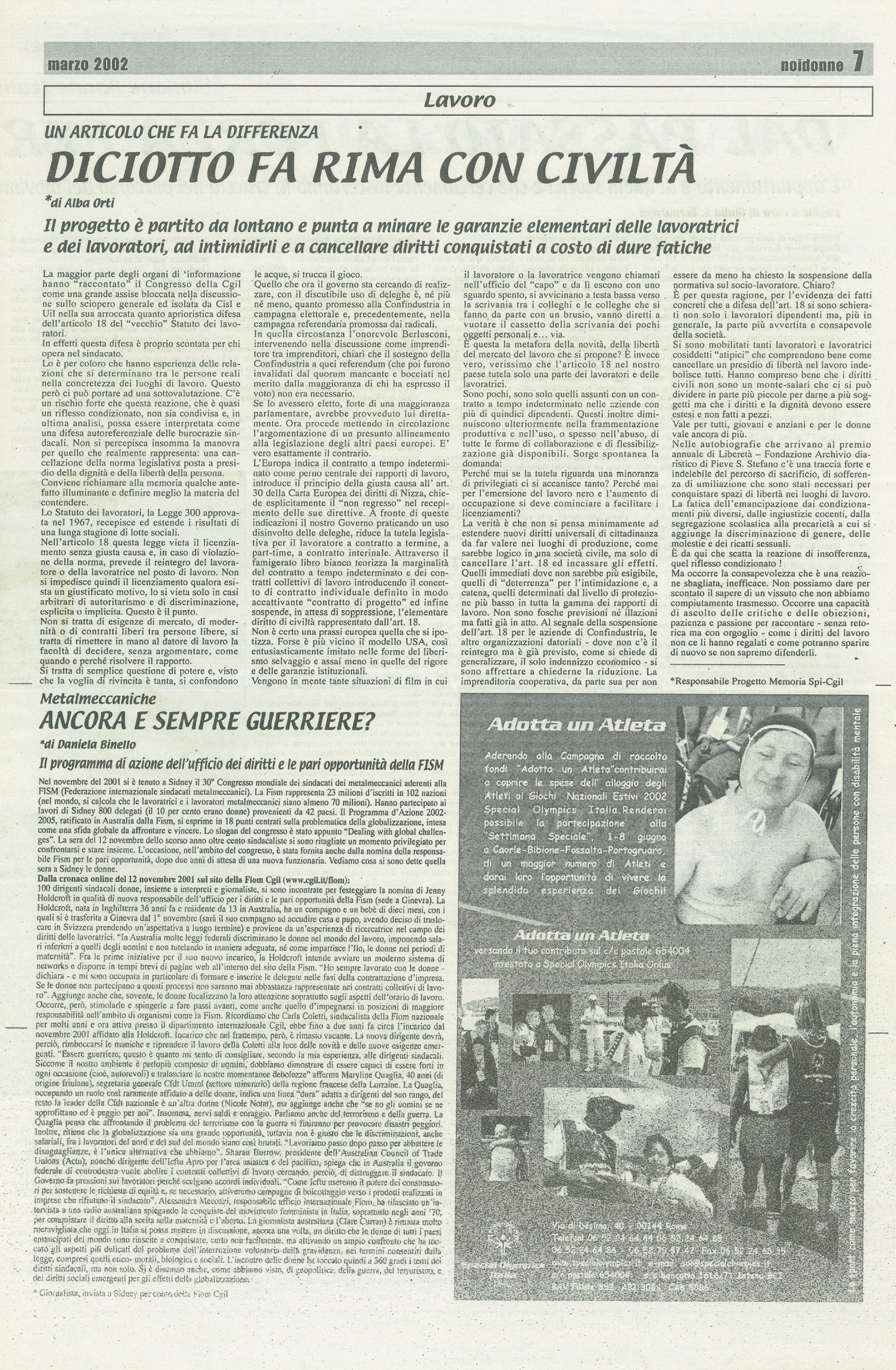 Foto: Volti, voci, pensieri