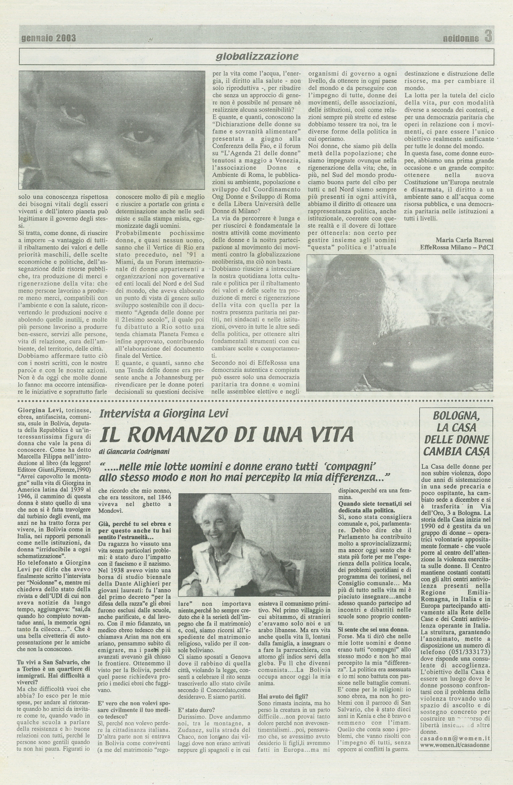 Foto: Donne e vita, donne e ambiente