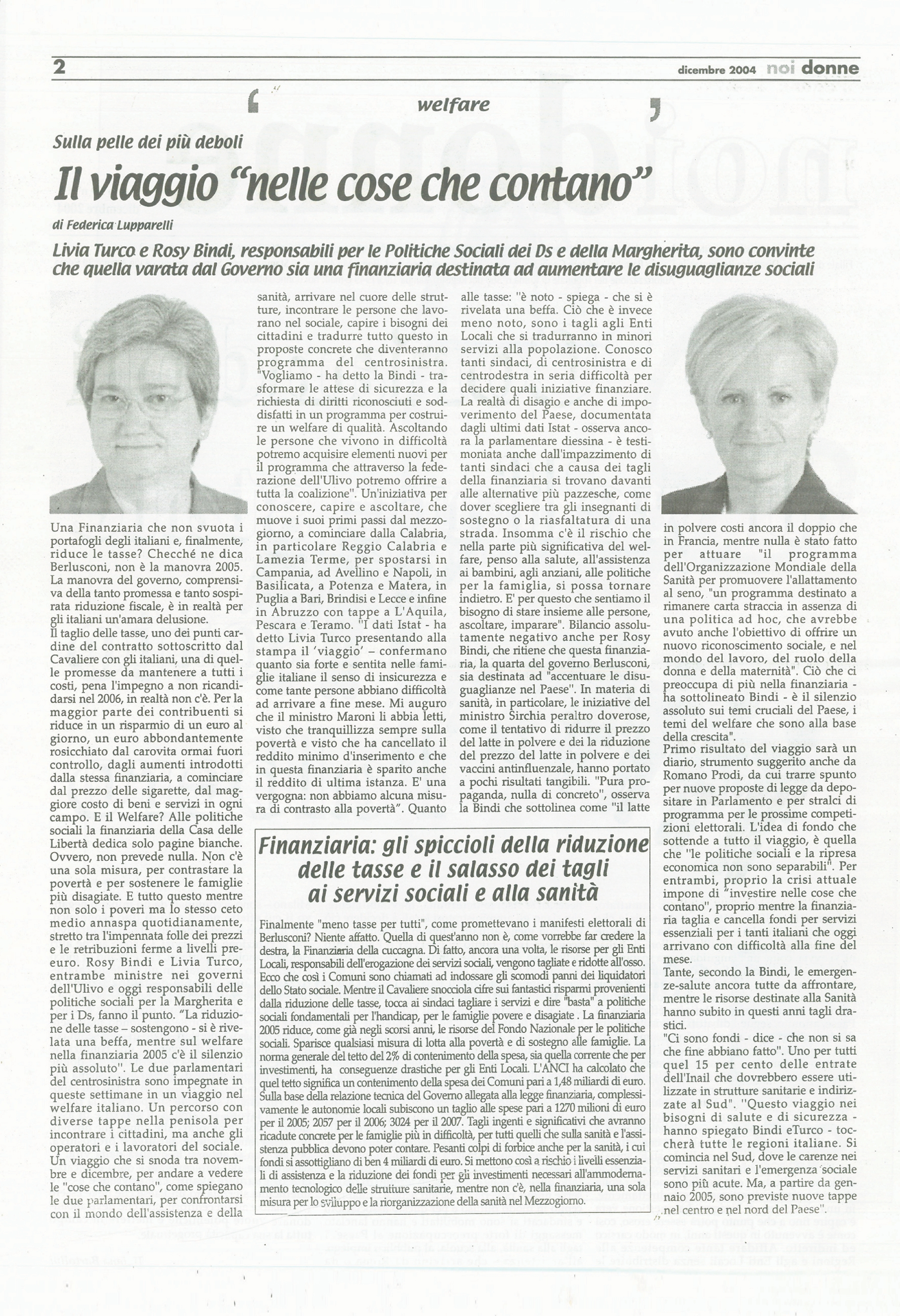 Foto: Coriandoli di welfare state