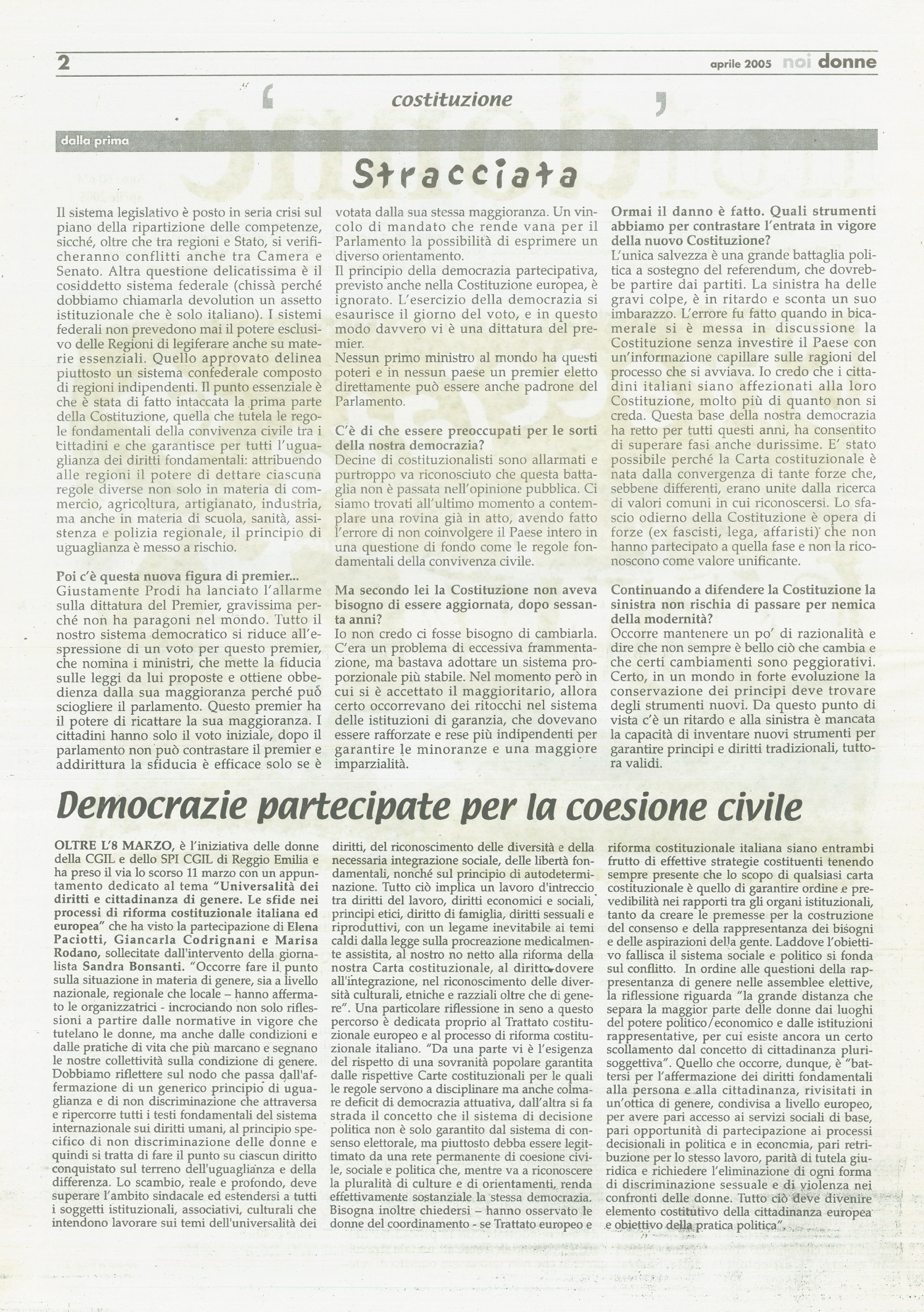 Foto: Costituzione stracciata