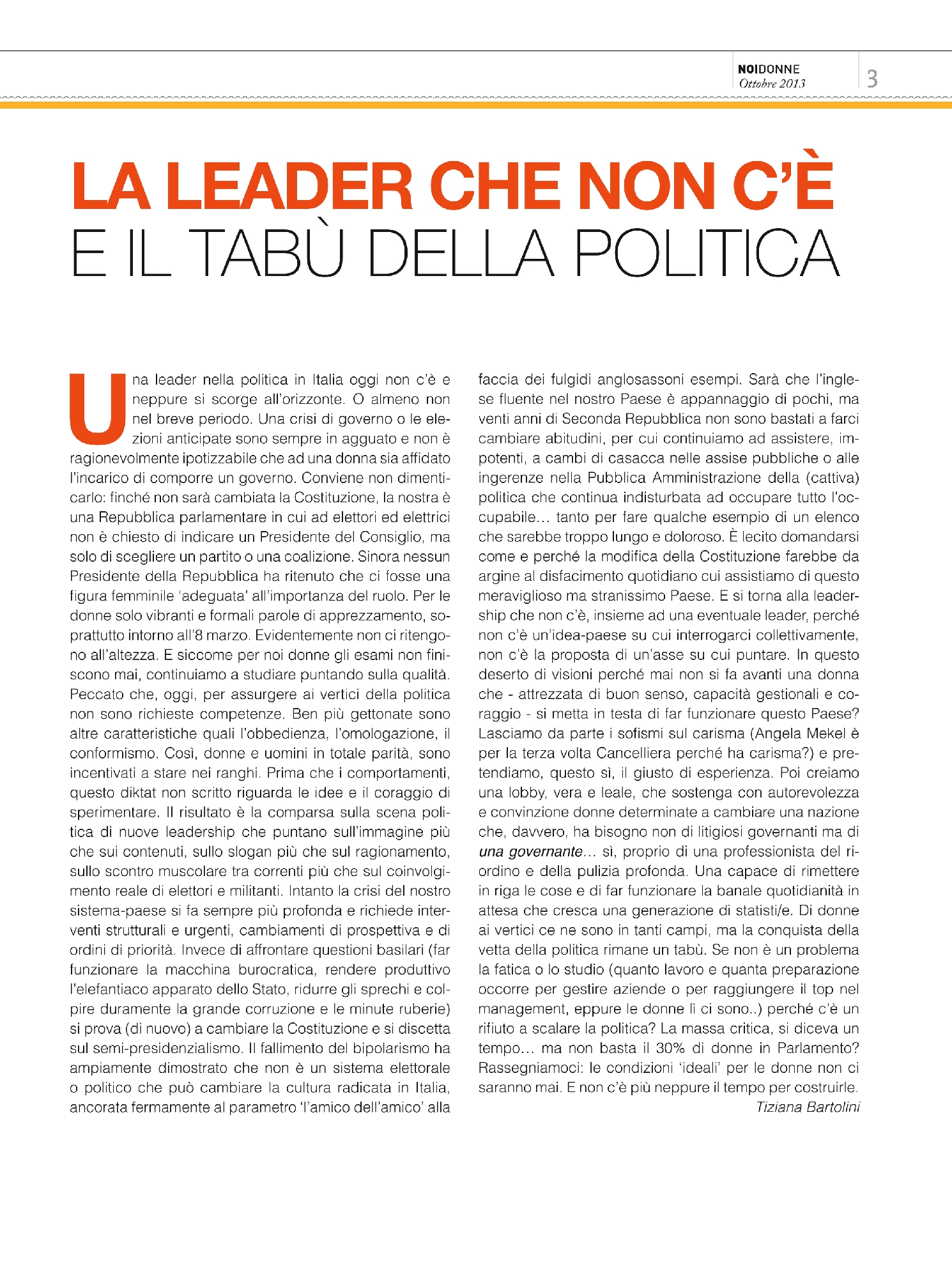 Foto: La leader che non c'è