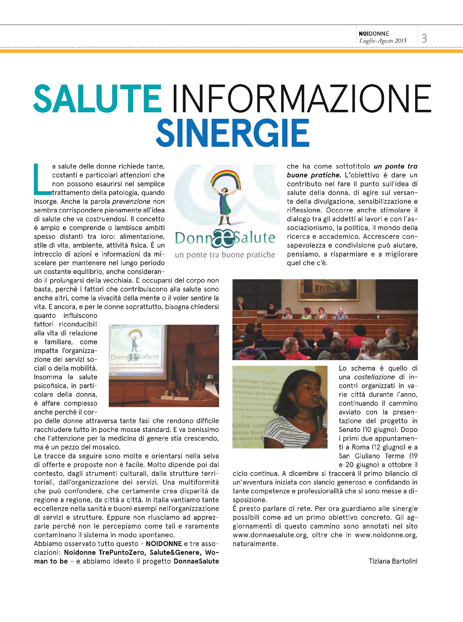 Foto: Salute, informazione sinergie. Speciale Expo, Donne in campo - CIA