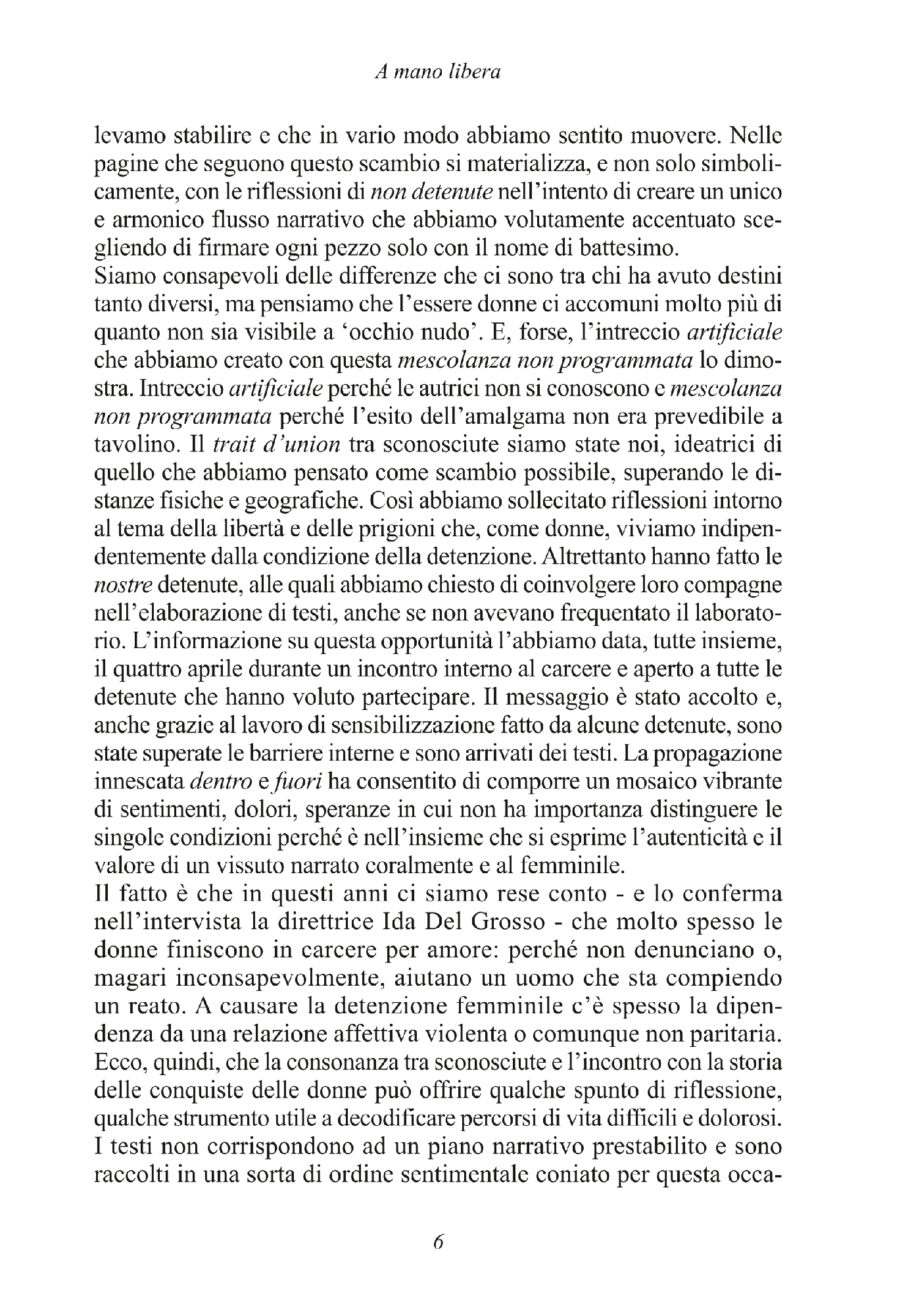 Foto: A MANO LIBERA (Progetto Rebibbia)