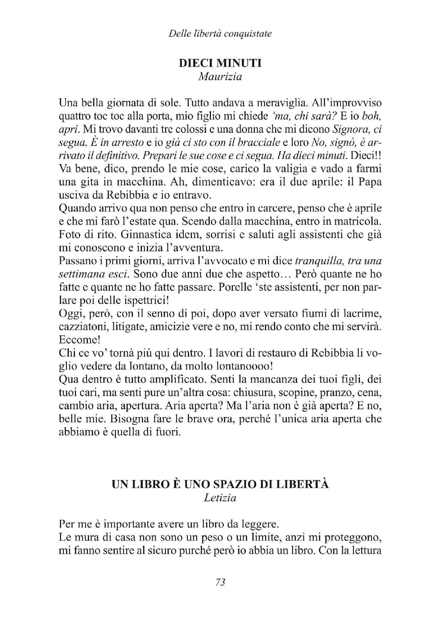 Foto: A MANO LIBERA (Progetto Rebibbia)