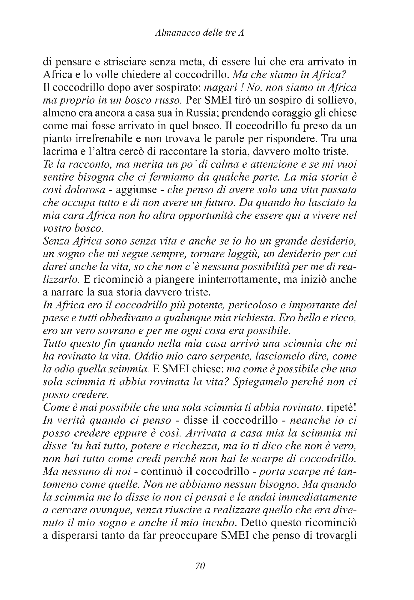 Foto: ALMANACCO DELLE TRE A (Progetto Rebibbia)